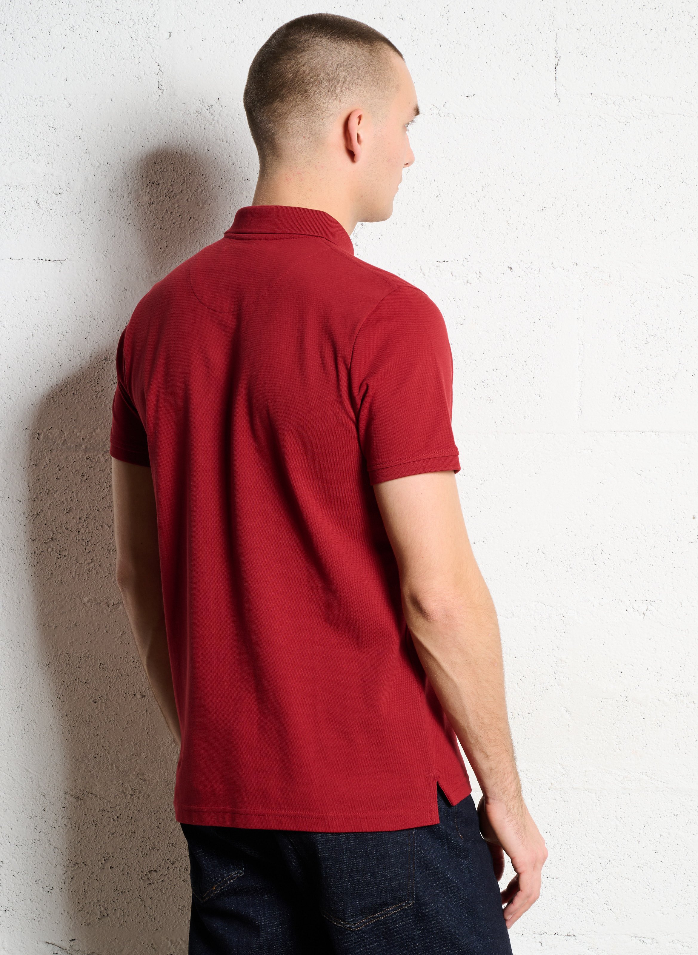 Polo straight-fit en coton CHEVIGNON Rouge
