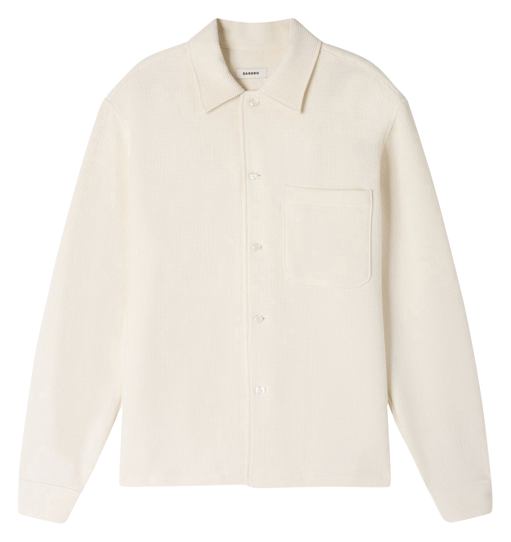 Camisa recta SANDRO Beige