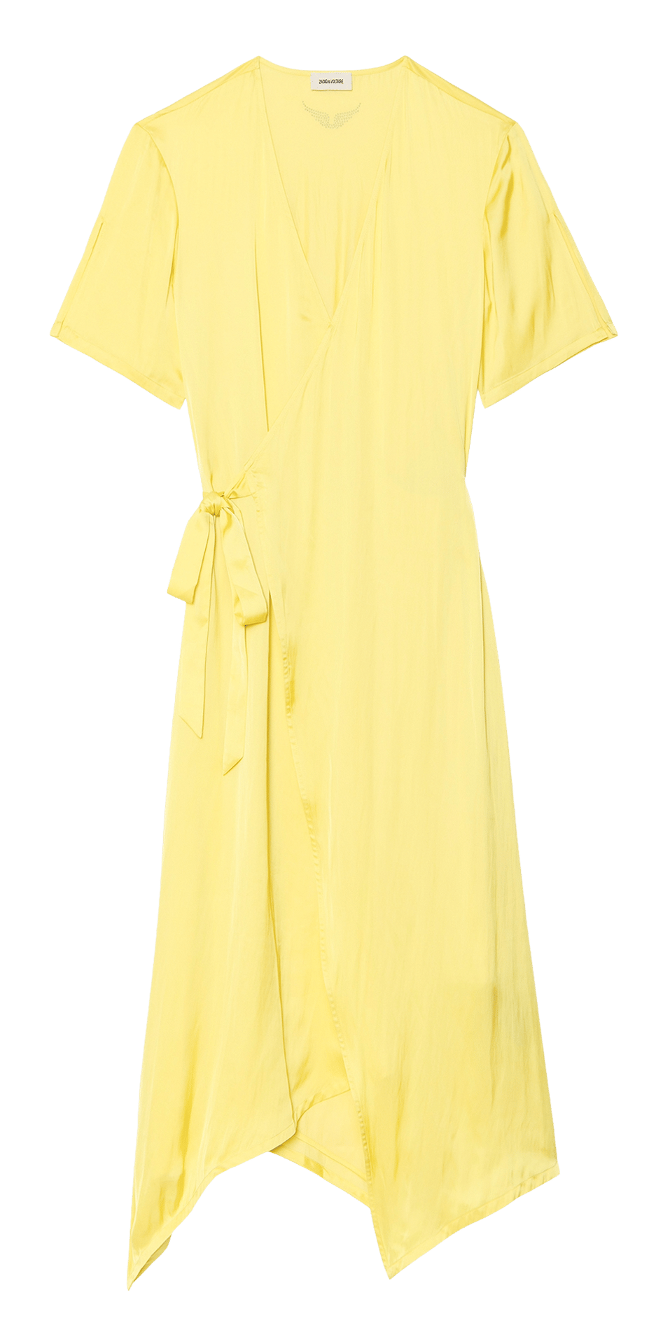 Halflange wikkeljurk met satijneffect ZADIG&VOLTAIRE