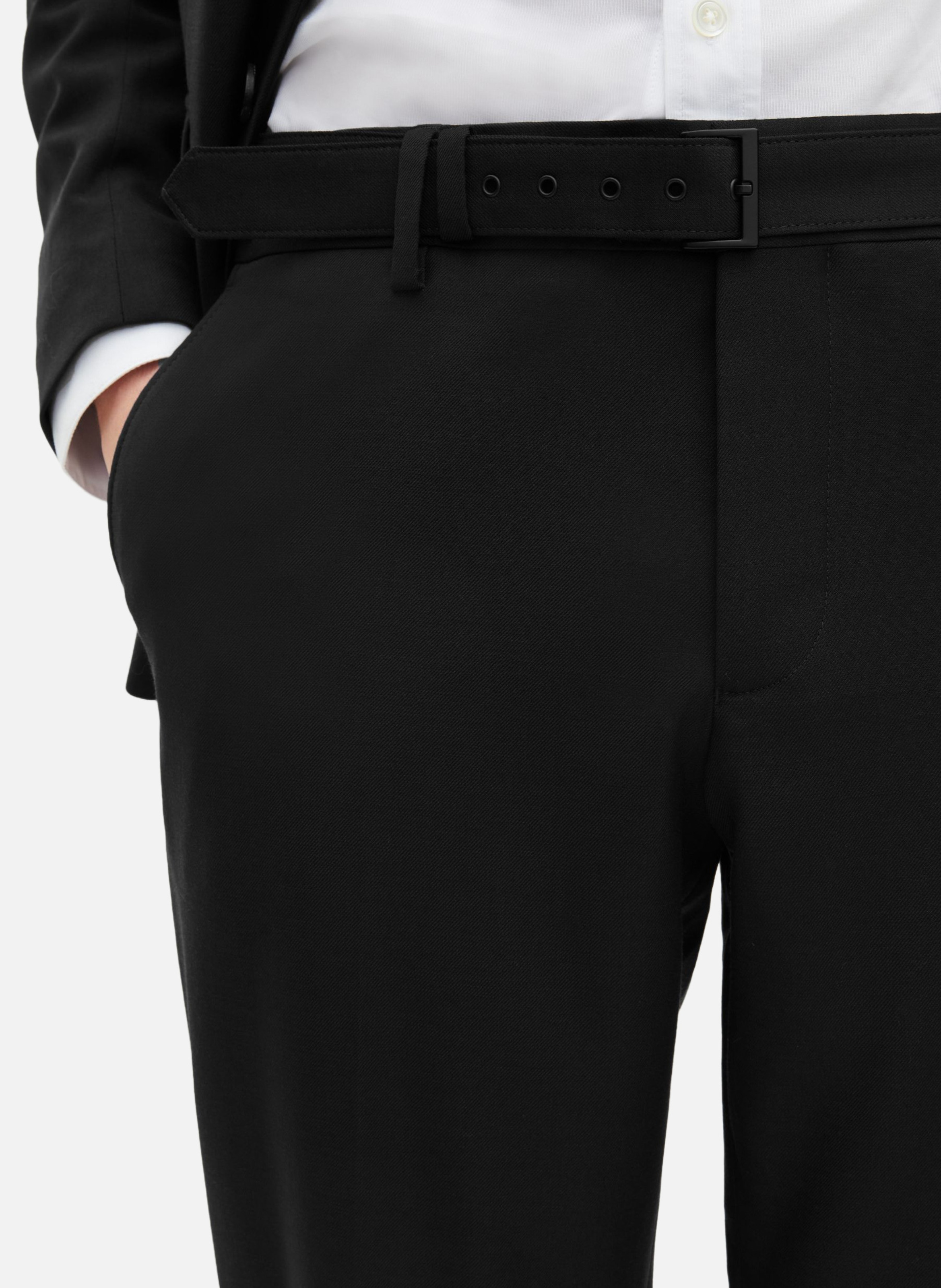 Tailored wool suit trousers THE KOOPLES Black