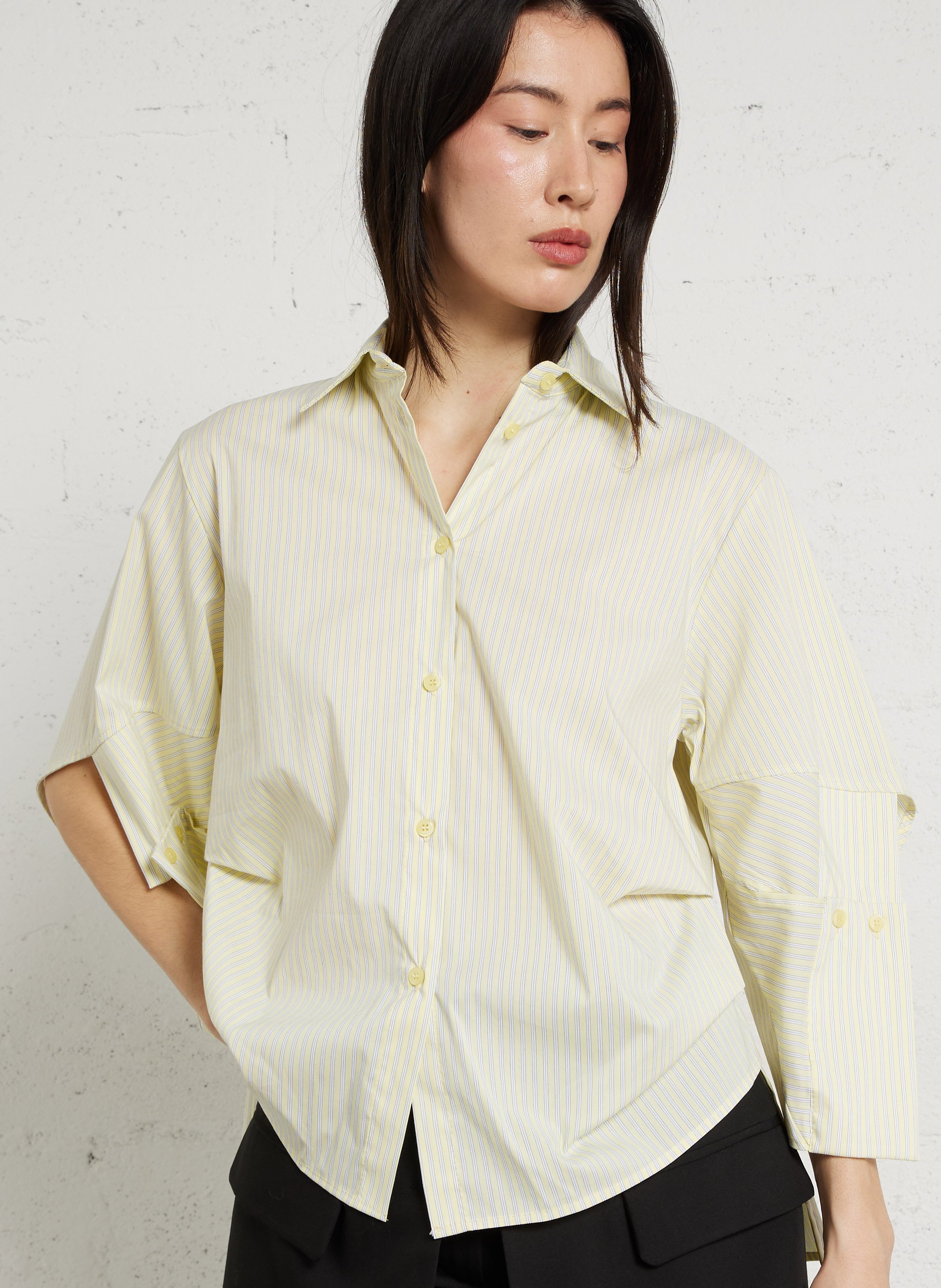 Bluse aus Baumwoll-Mix mit klassischem Kragen IMPERIAL