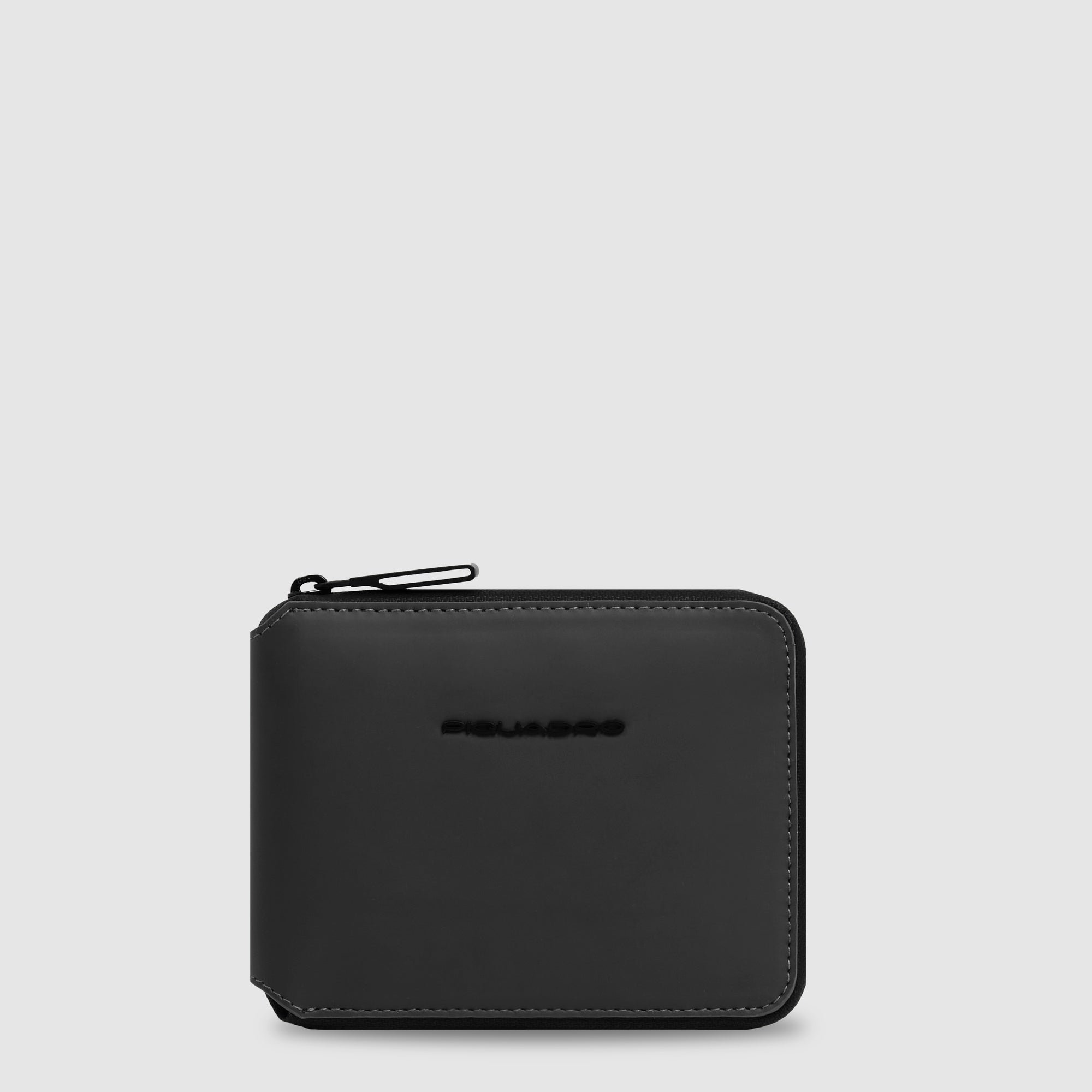 Men's zip wallet PIQUADRO Black