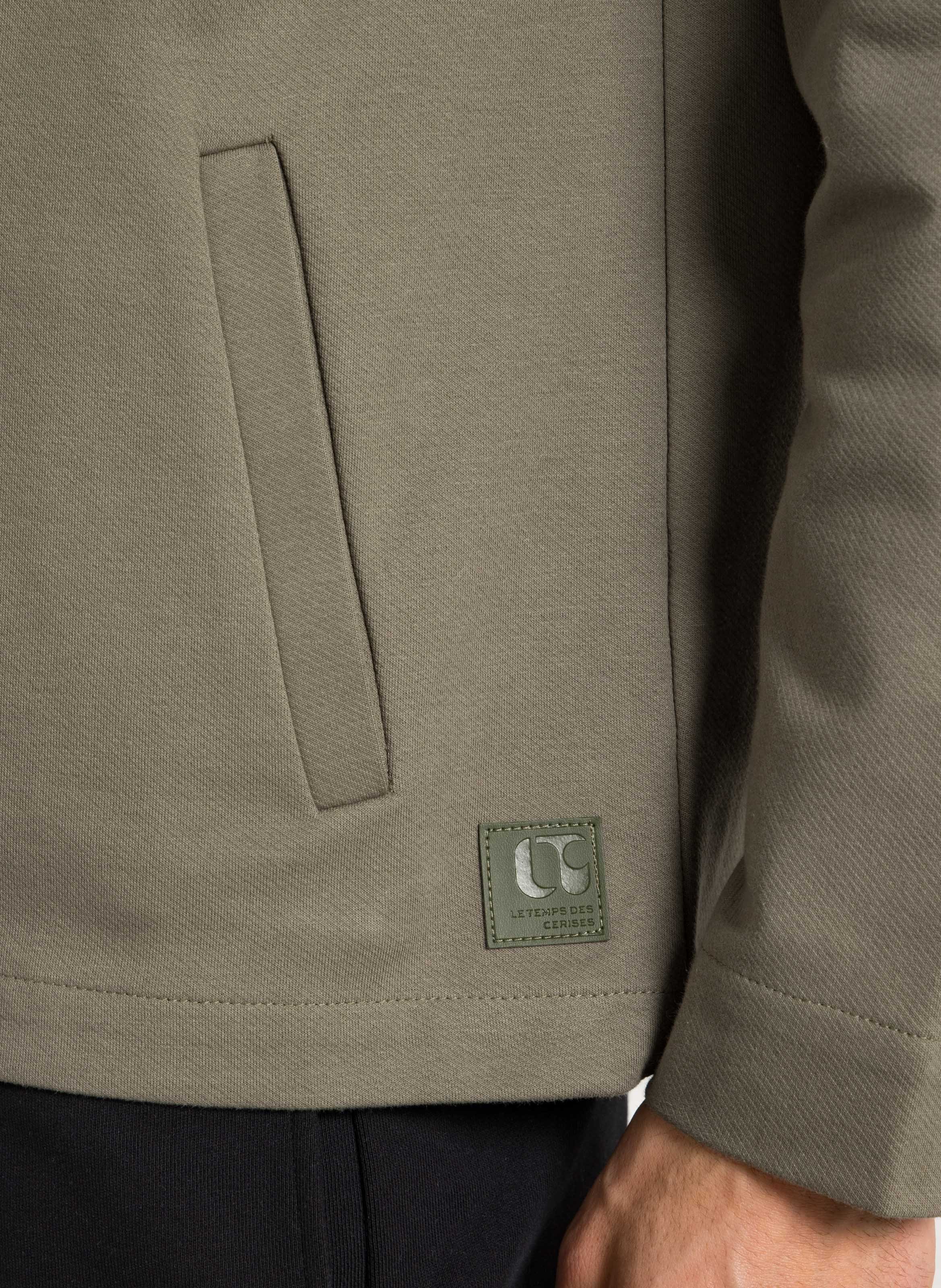 Veste droite en coton mélangé LE TEMPS DES CERISES Vert