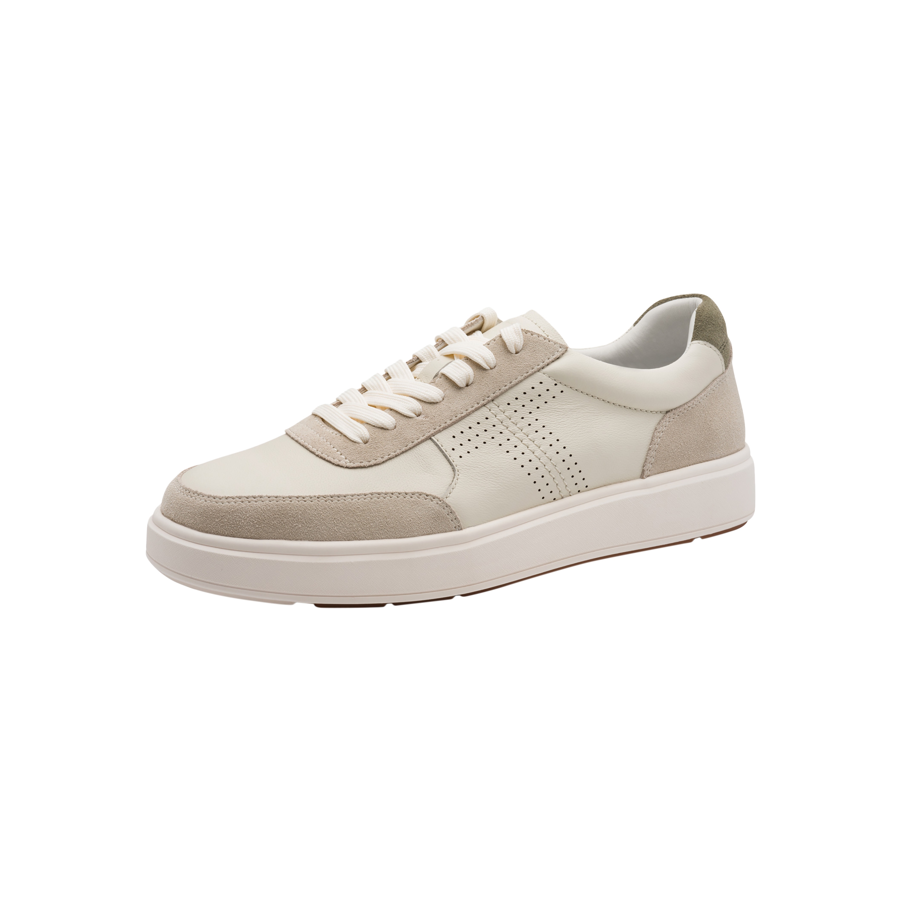 Leather trainers TAMARIS Beige