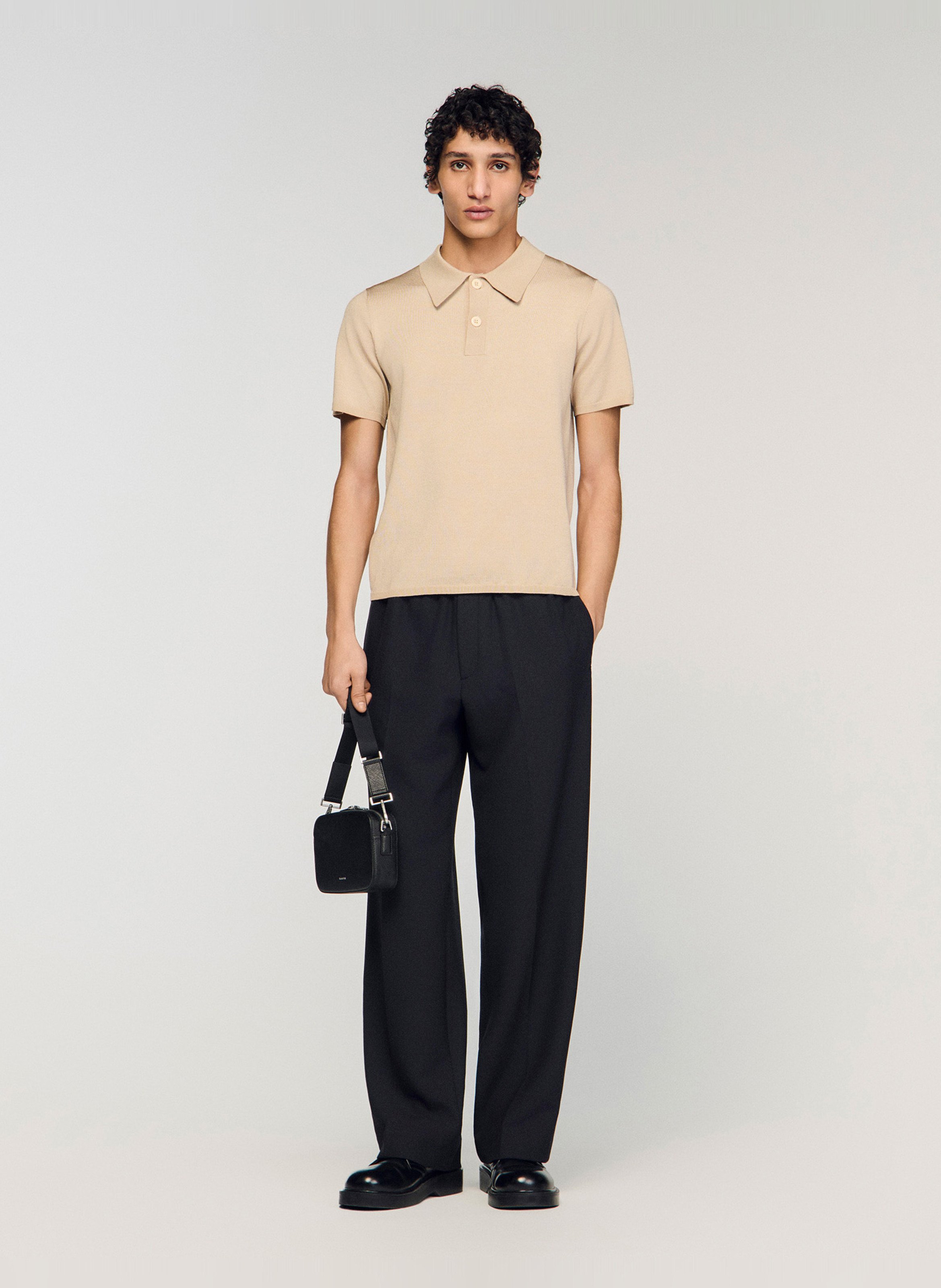 Polo regular fit  SANDRO Blanc