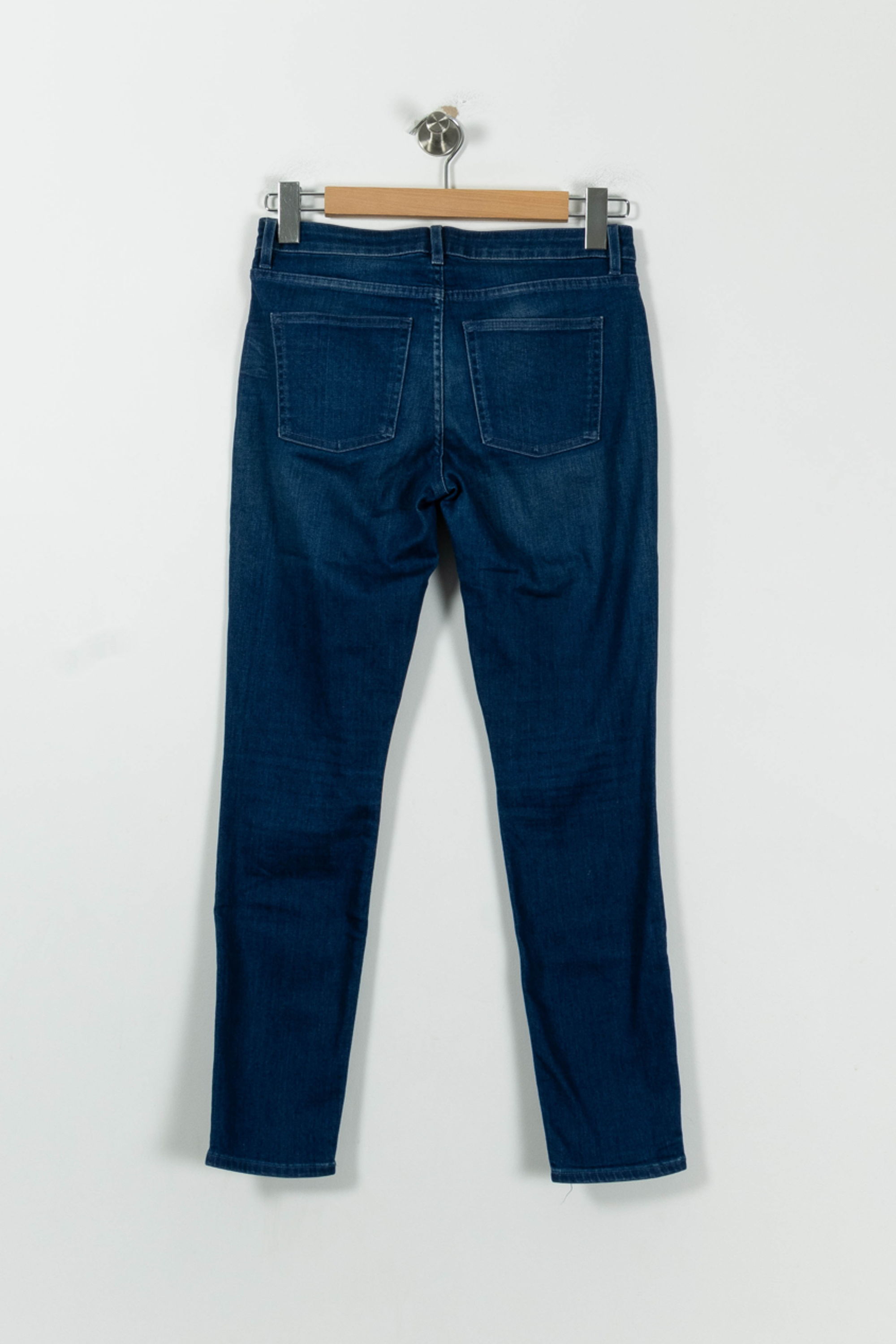 Cropped slim jeans with studs ACNE STUDIOS - Seconde Main Blue