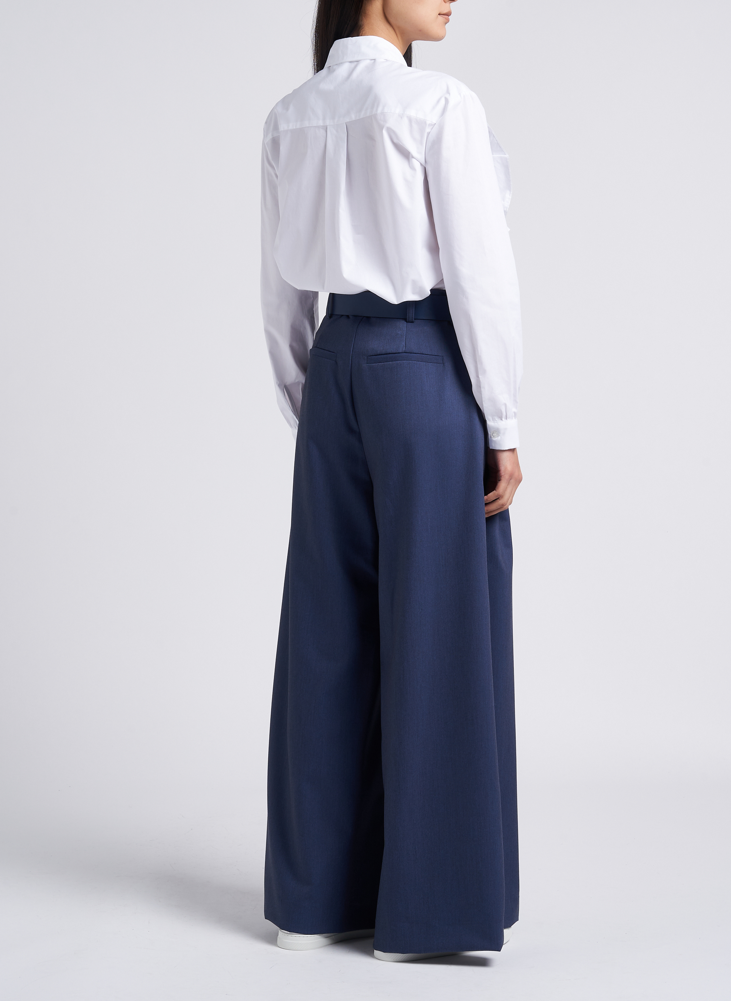 Shirt with frilled collar IMPERIAL White