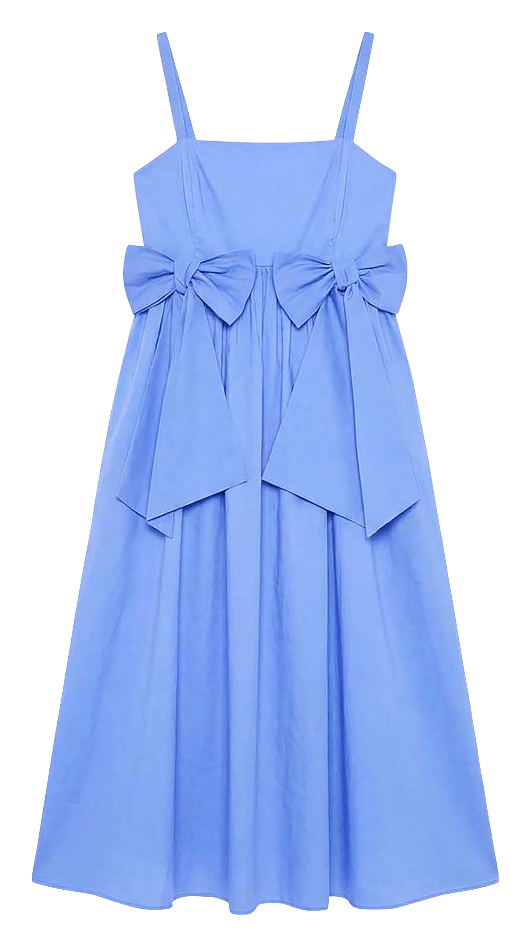Robe midi à bretelles unie TARA JARMON Bleu