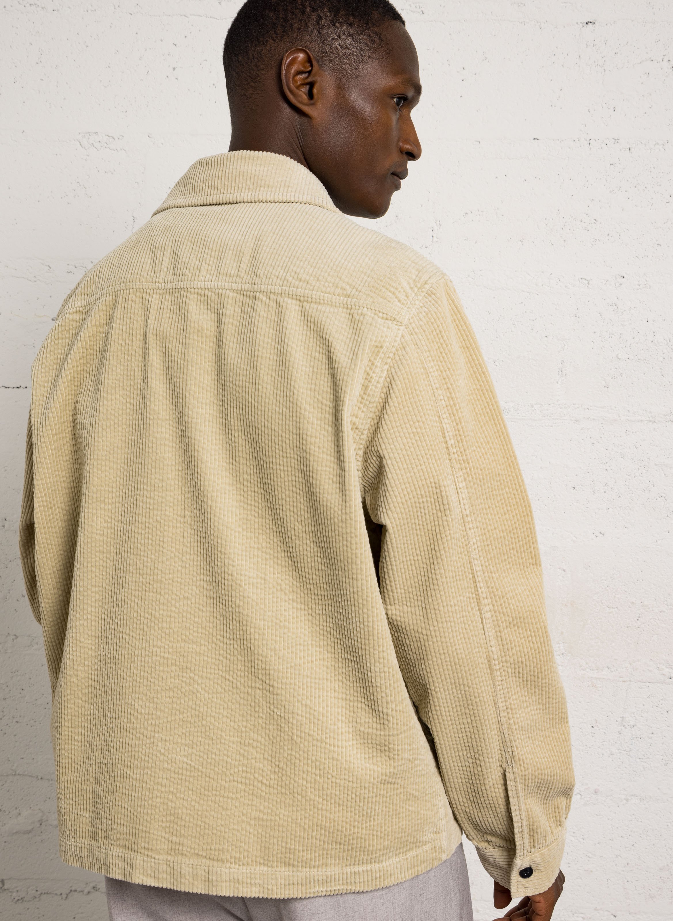 Veste col classique en coton MINIMUM Beige