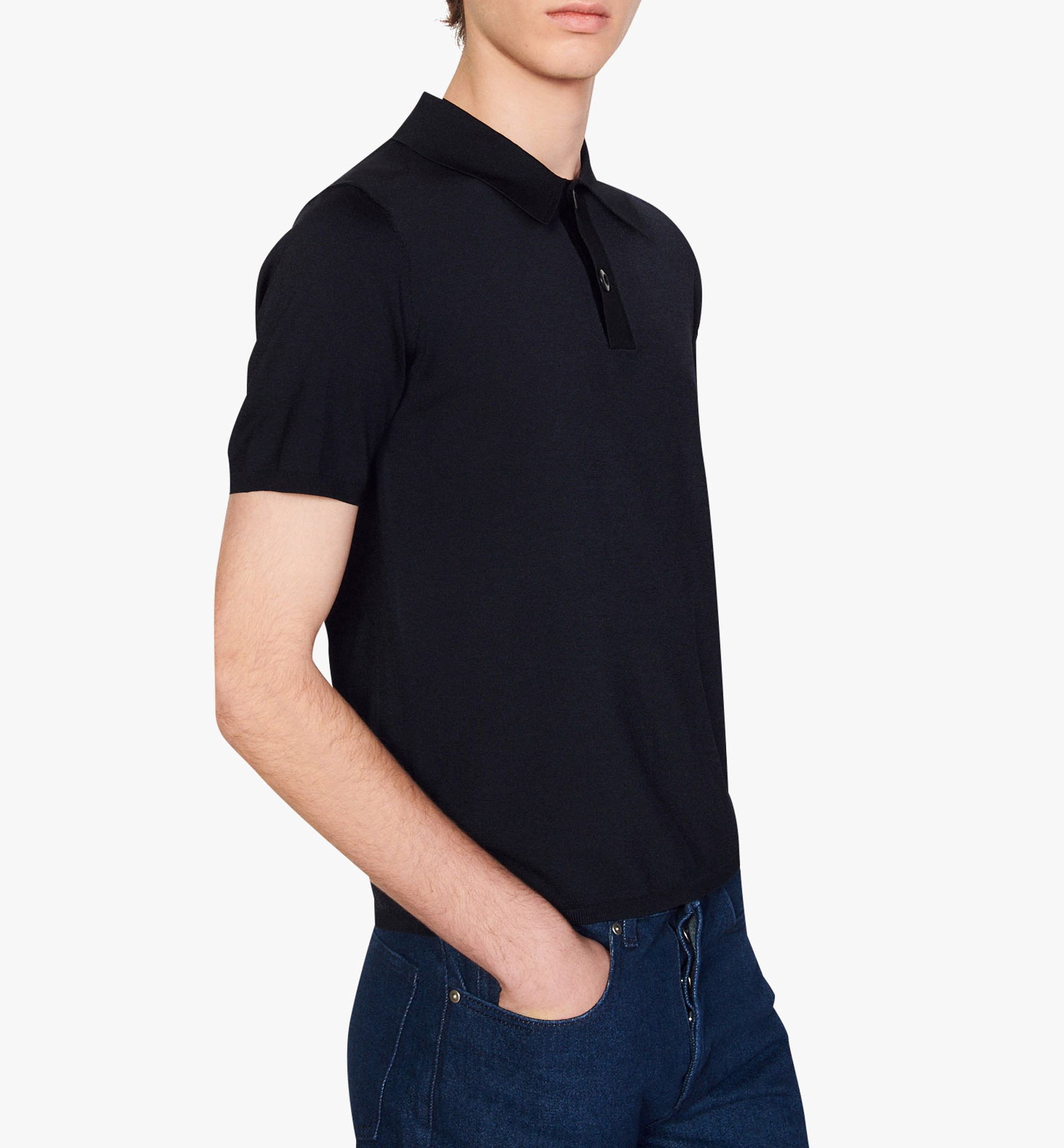 Polo regular fit  SANDRO Bleu