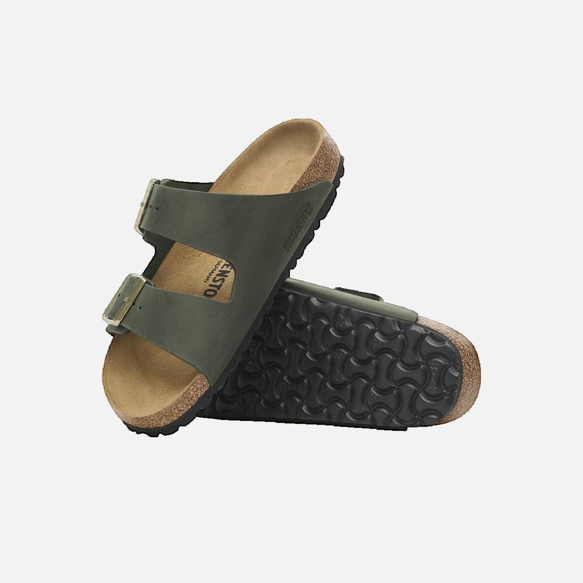 Arizona flat sandals BIRKENSTOCK Green