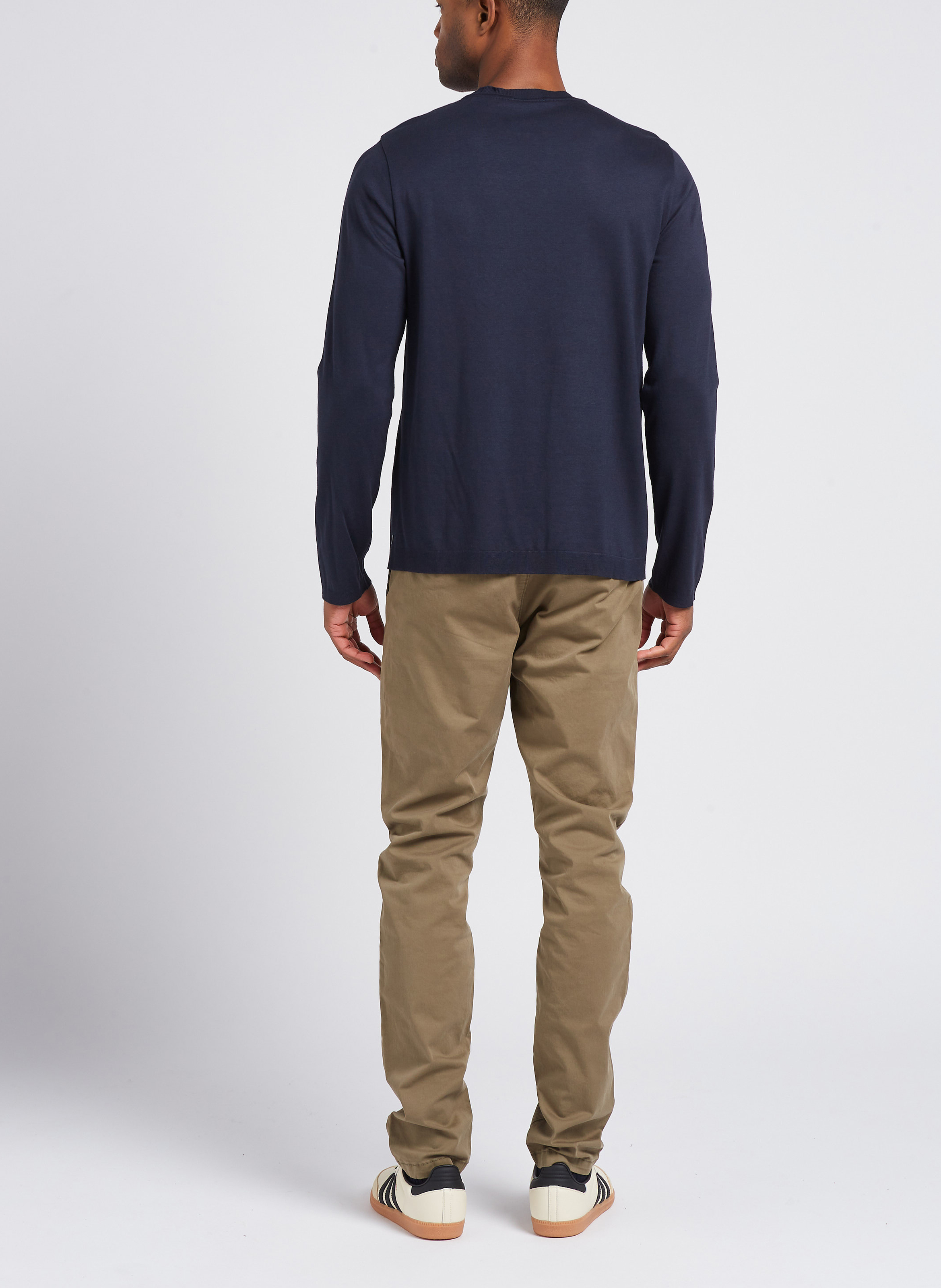 Chinohose aus Baumwollmix, Slim Fit IKKS Khaki