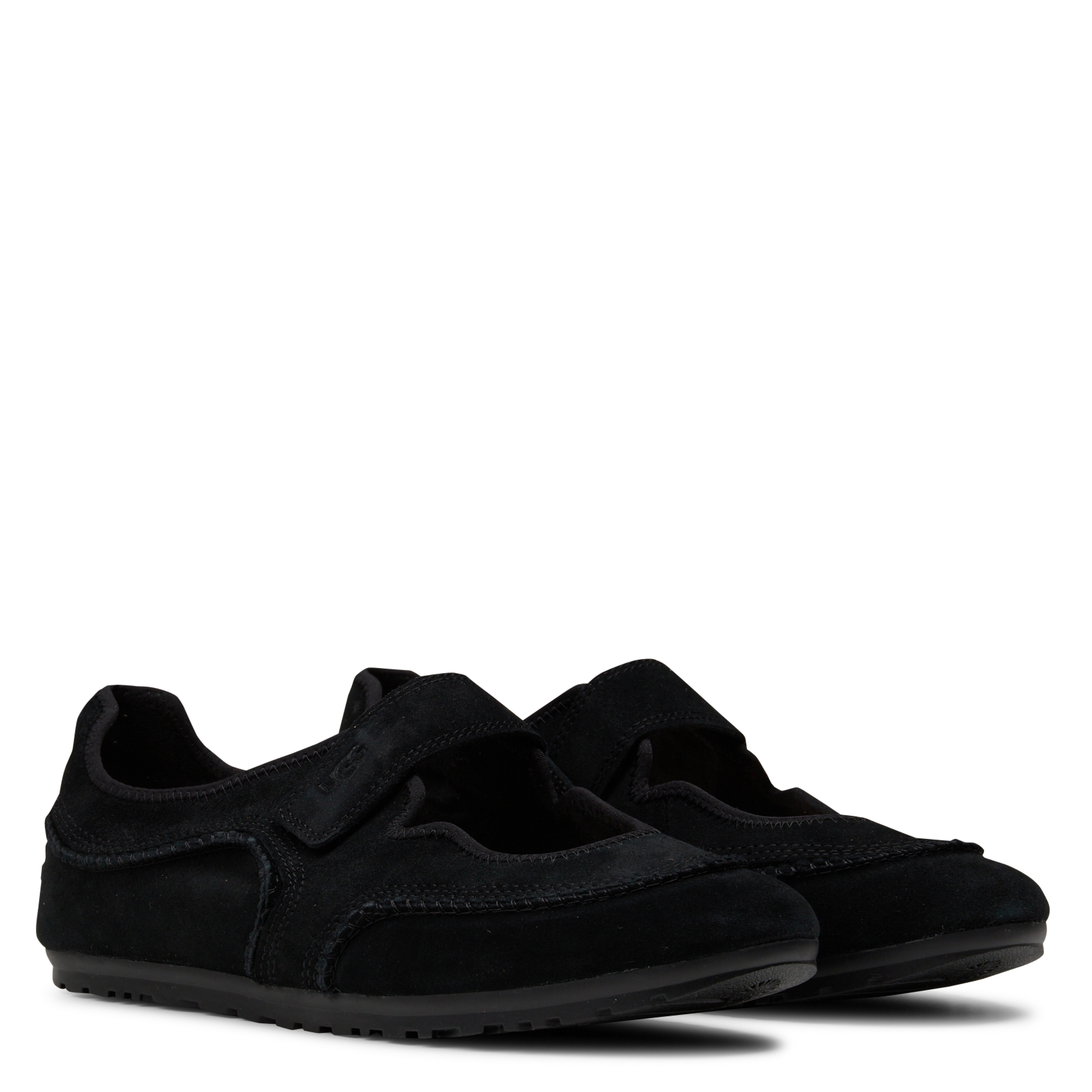 Offene Sneakers aus gemischtem Leder UGG Schwarz