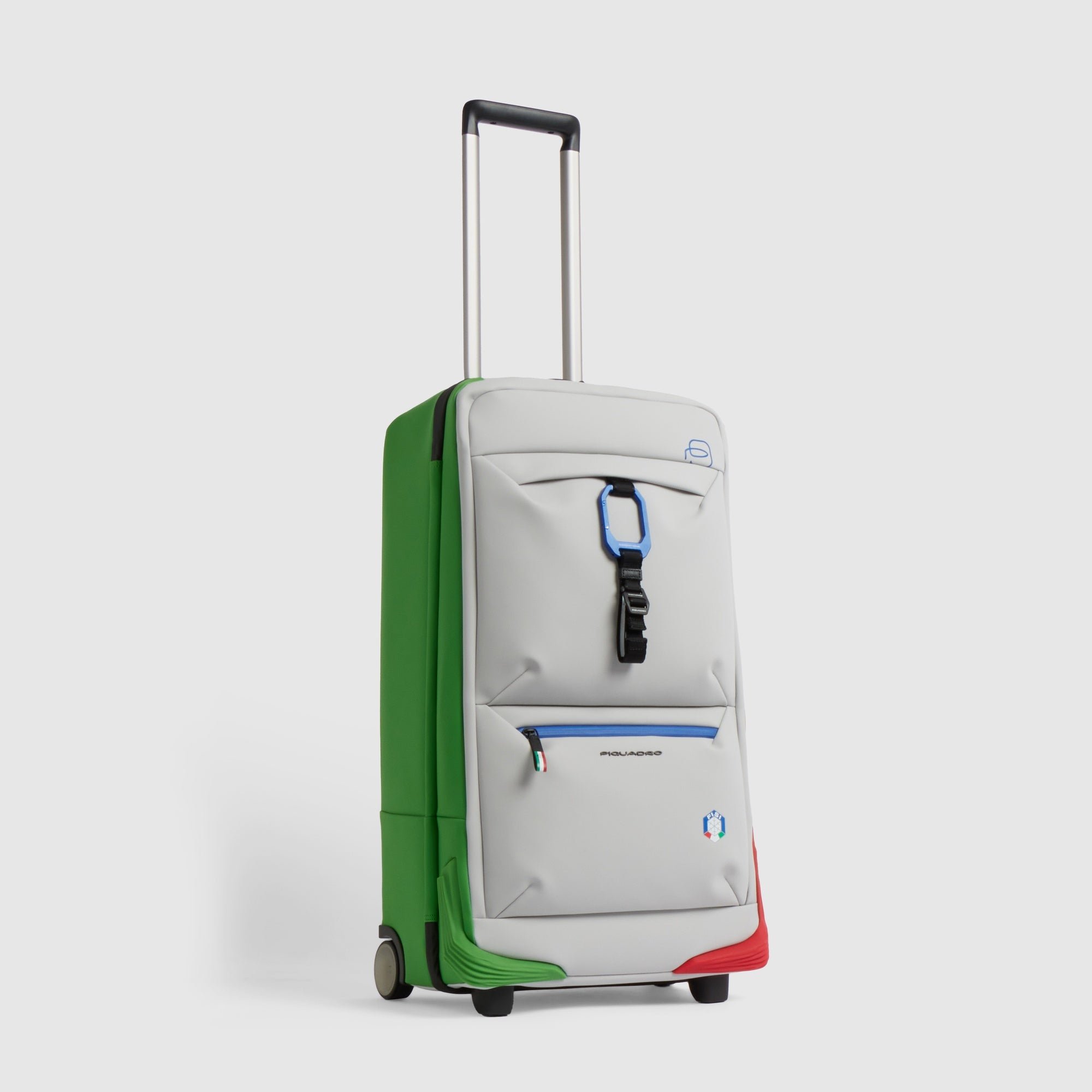 "piquadro x fisi" wheeled travel bag PIQUADRO White