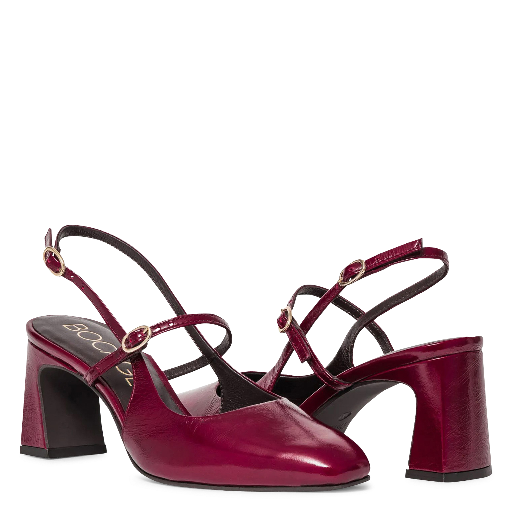Escarpins en cuir vernis BOCAGE Rouge