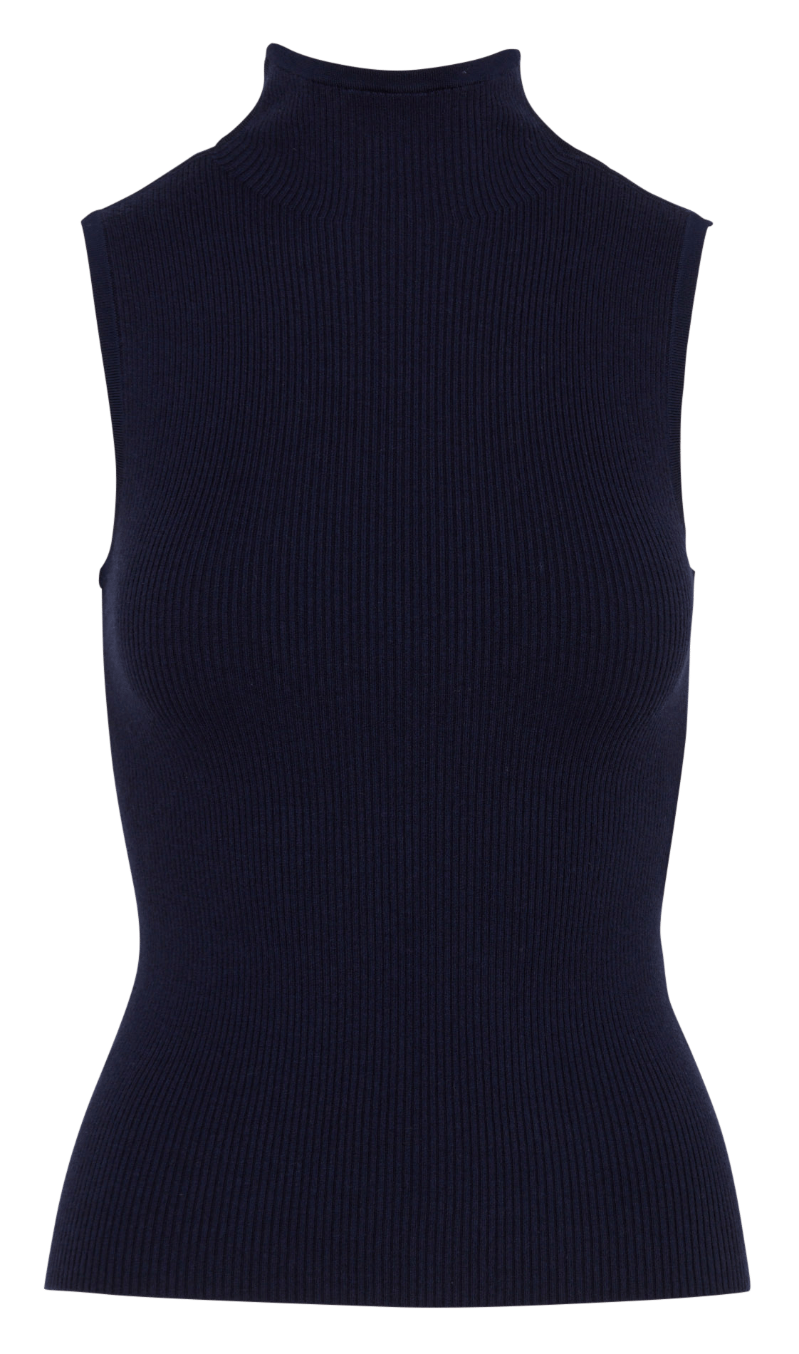 Pull col roulé sans manches uni ZAPA