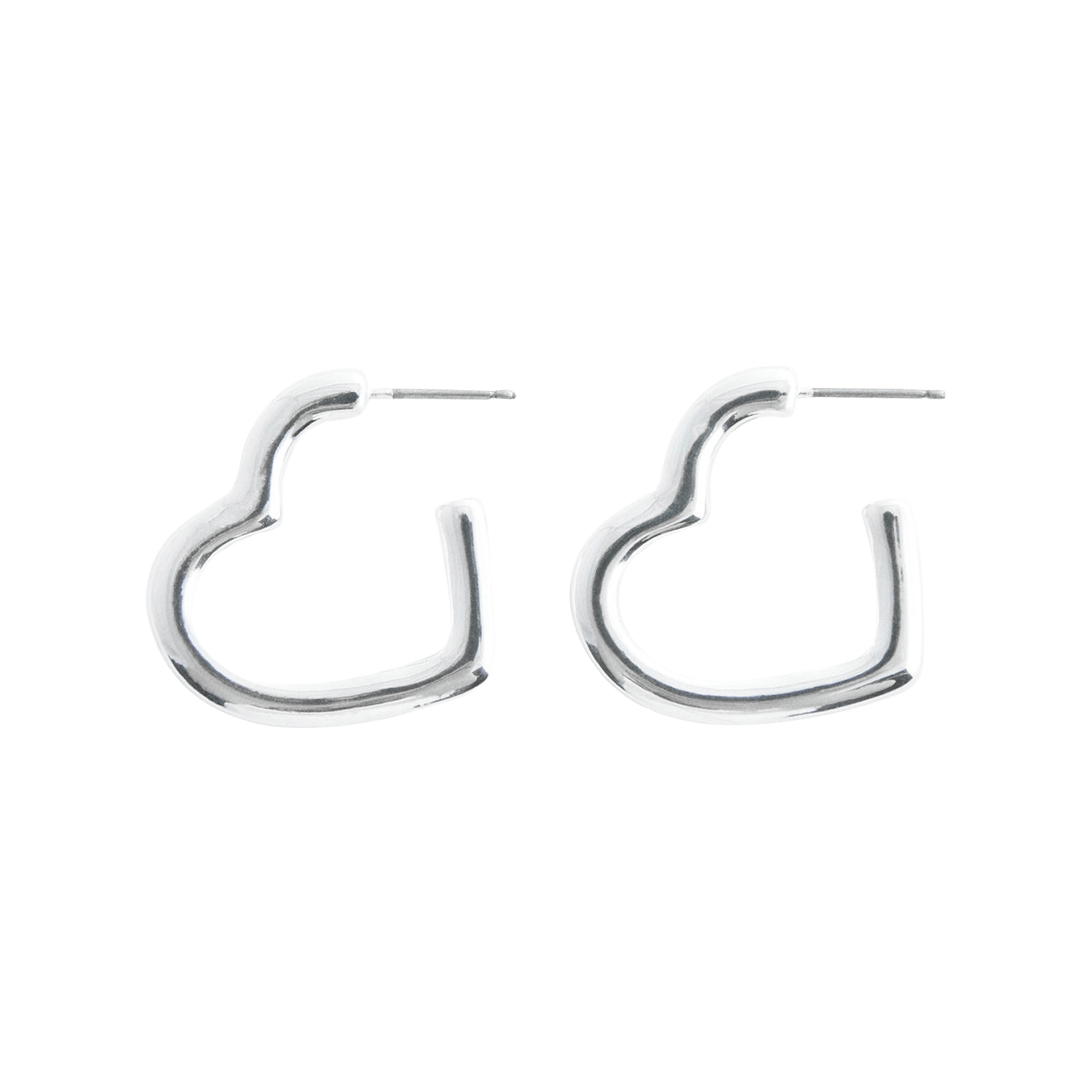 Pendientes de corazón PlataMANGO