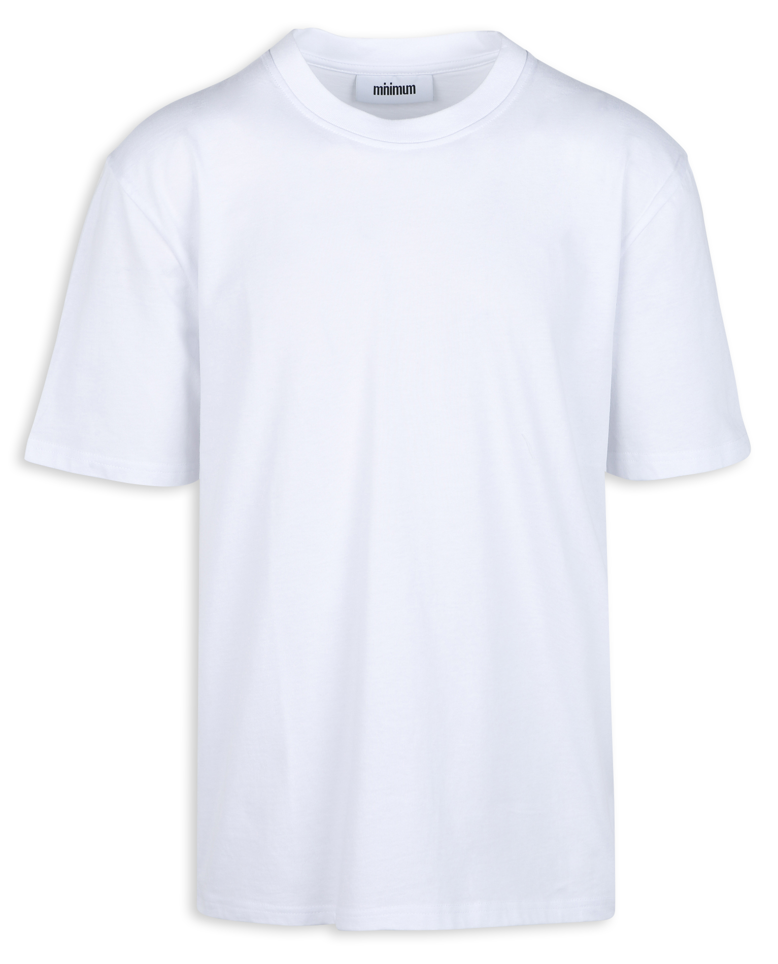 Round-neck screen-printed cotton T-shirt MINIMUM Khaki