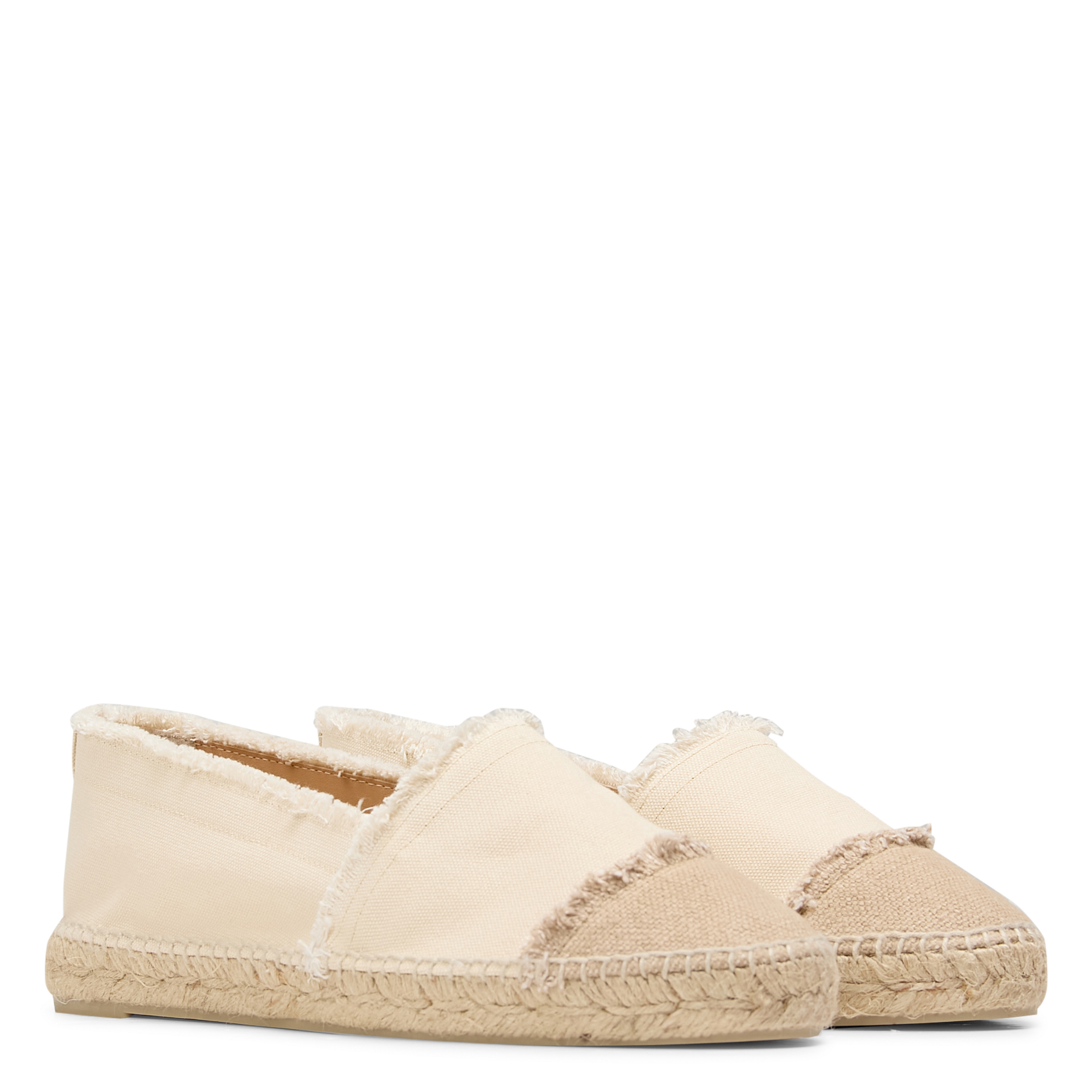 Espadrilles en coton mélangé lin CASTANER Beige