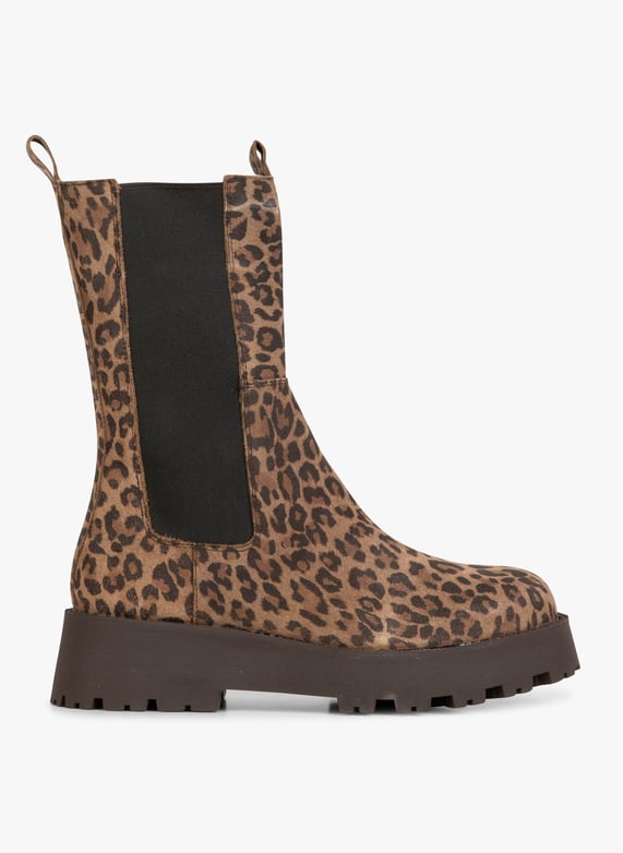 Leopard Print Leather Lug Sole Ankle Boots Croute Velours Leopard Jb Martin Women 8972 1 450 CROUTE VELOURS LEOPARD Place des Tendances