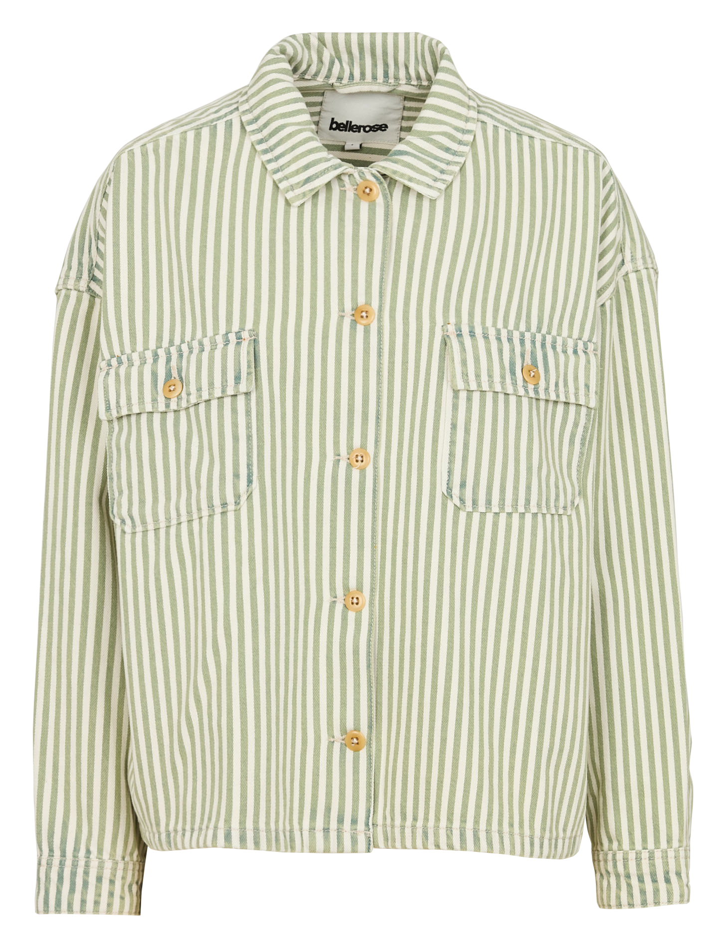 Veste chemise rayée en jean BELLEROSE Bleu