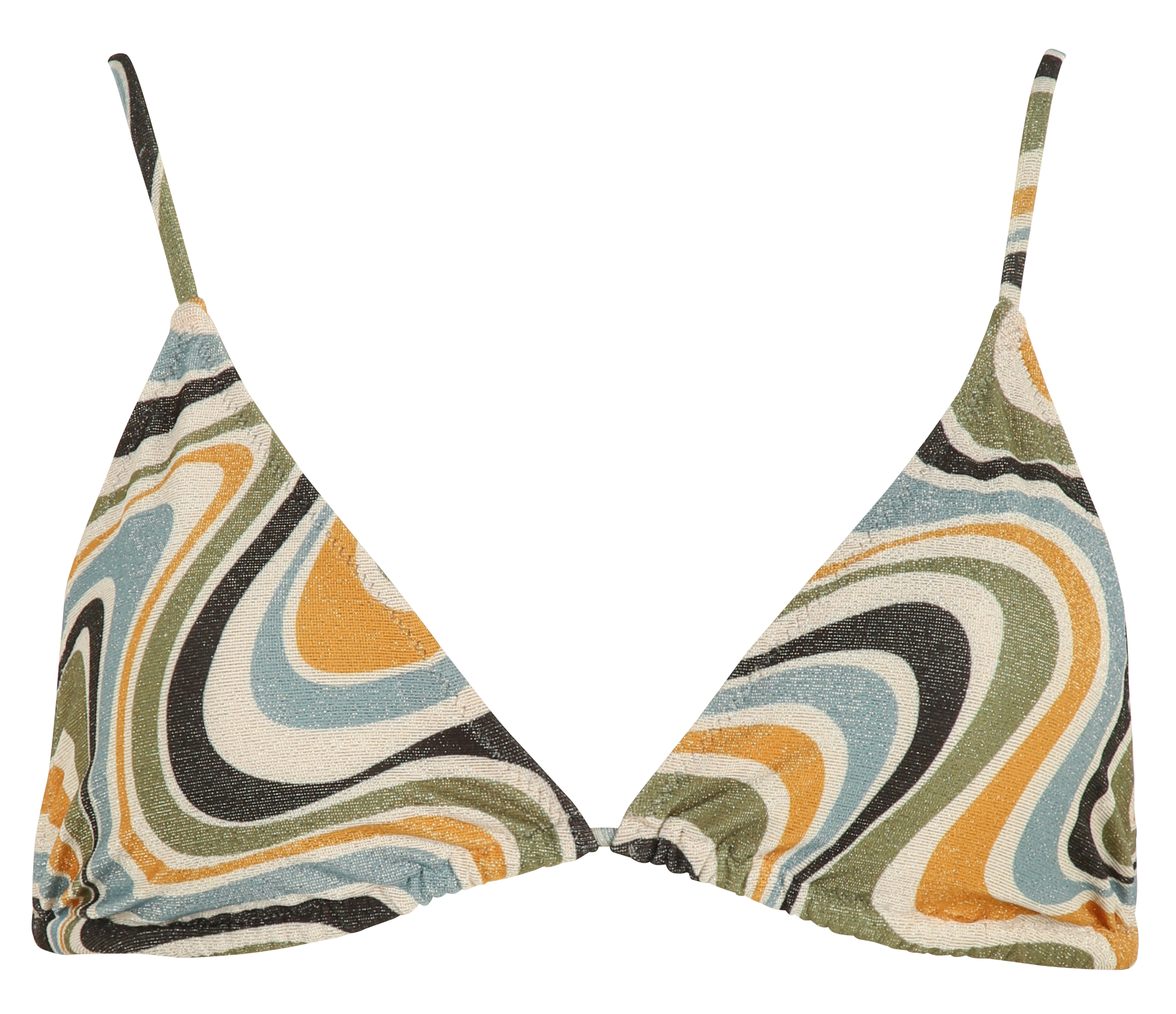 Haut de maillot de bain triangle imprimé ROBIN COLLECTION Multicolore