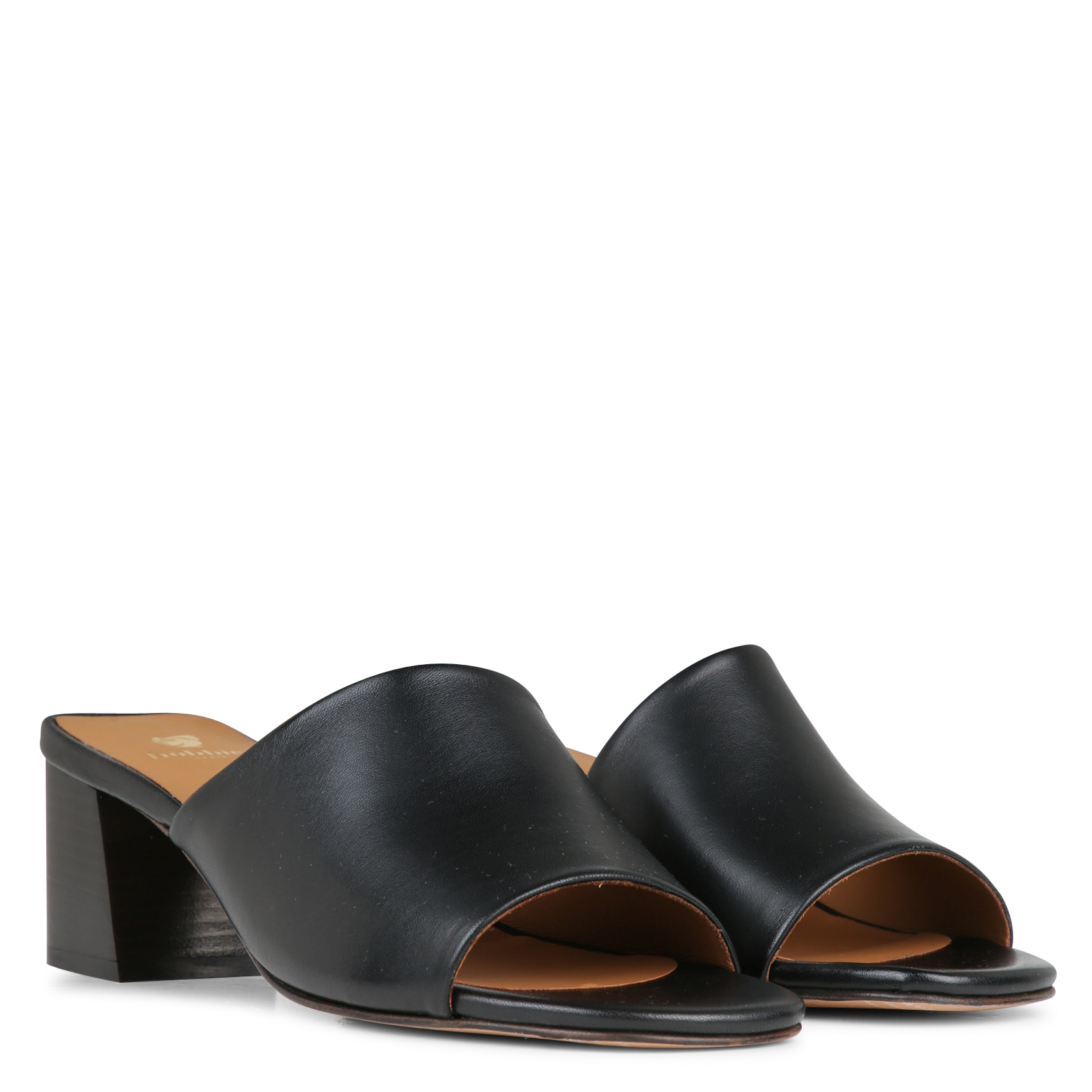 Mules en cuir BOBBIES Noir