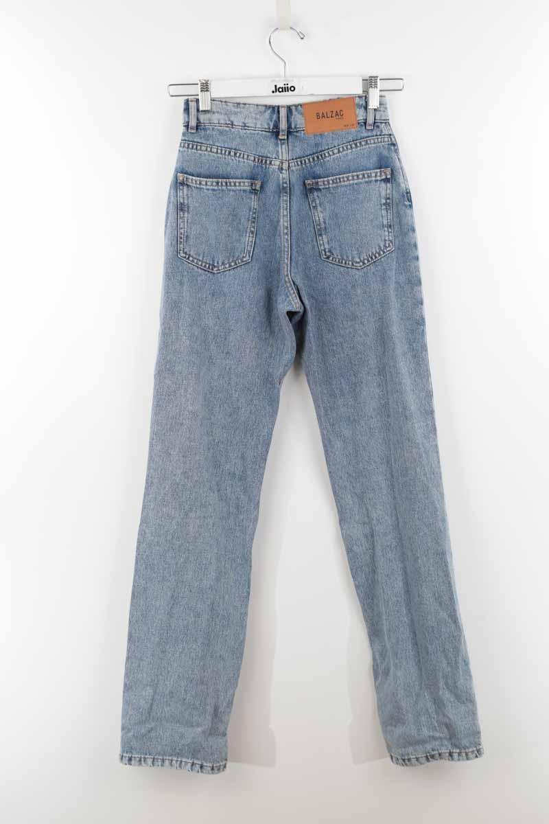 Cotton straight jeans BALZAC PARIS - Seconde Main Blue
