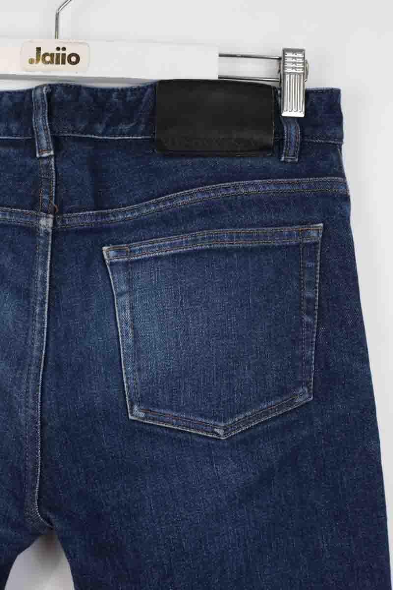 Cotton skinny jeans MAISON KITSUNÉ - Seconde main Blue