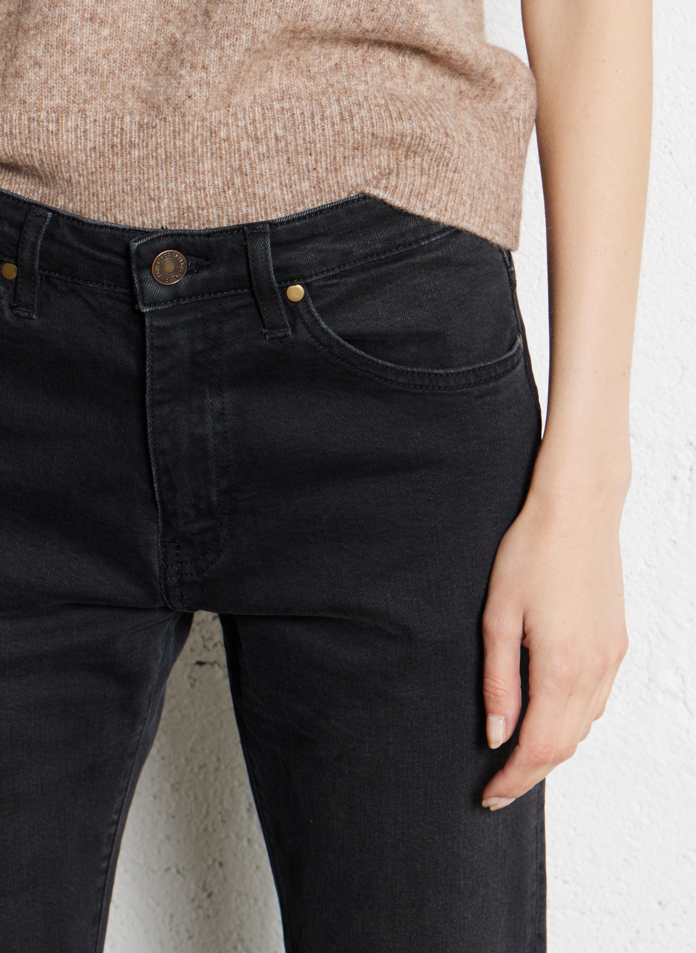 Rechte jeans | katoenblend ACQUAVERDE Zwart