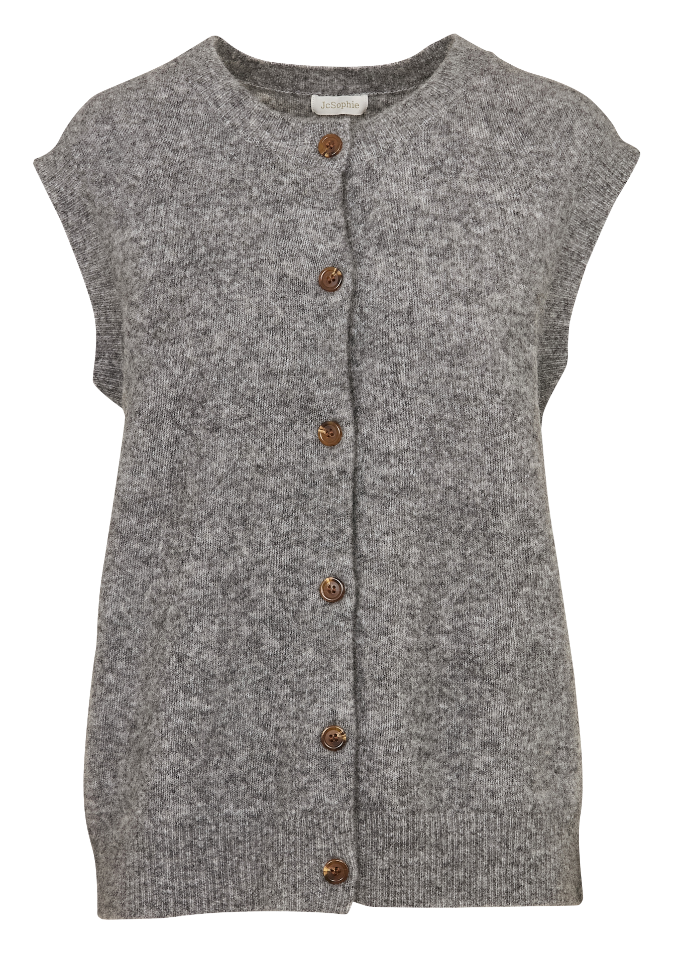 Gilet oversize en laine mélangée JC SOPHIE Noir