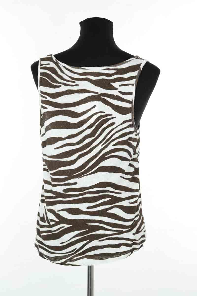 Sleeveless cotton top SEZANE - Seconde main Brown