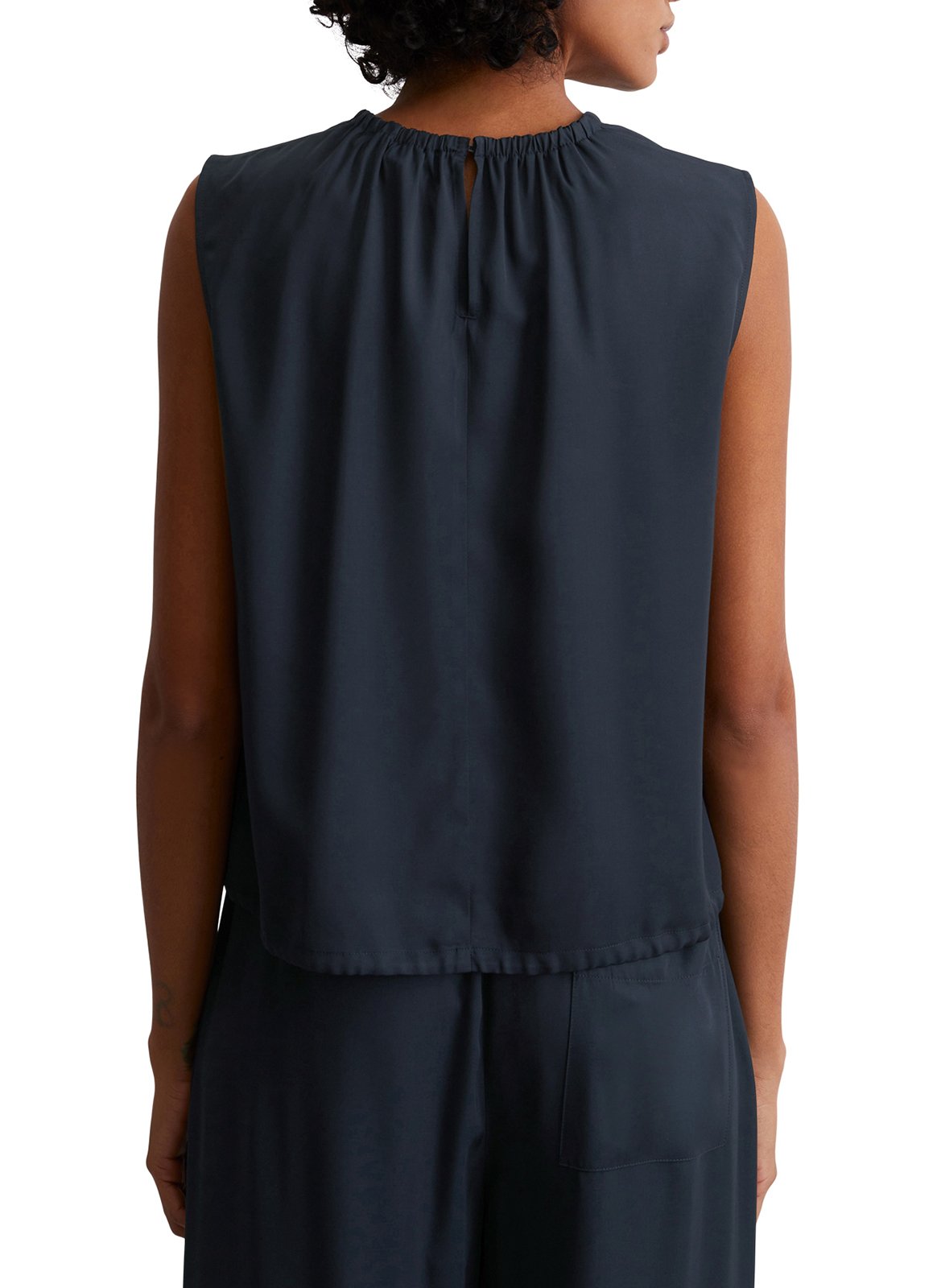 Bedrucktes Viskose-Top MARC O&#039;POLO Blau