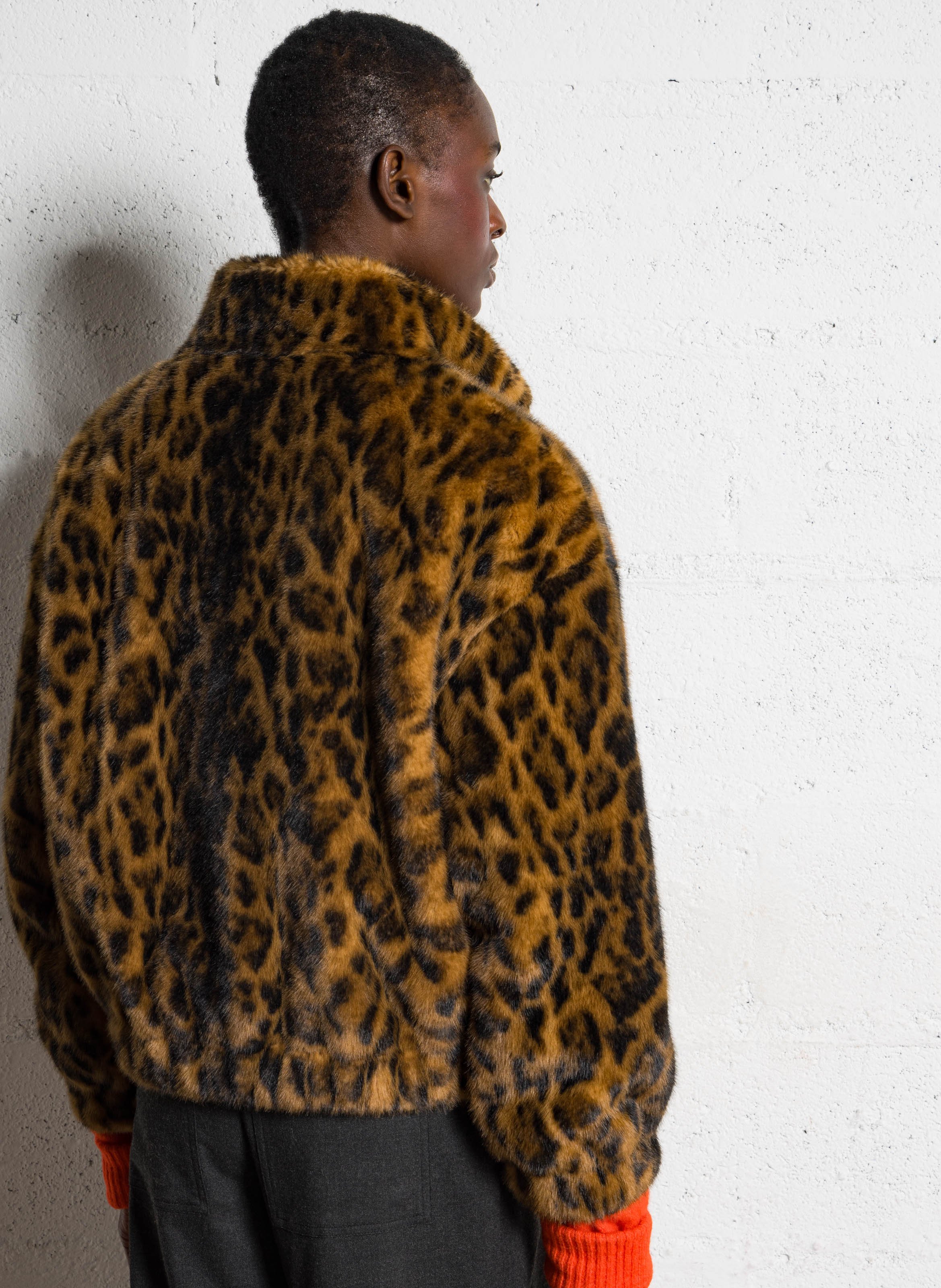 Oversized jasje met opstaande kraag BELLEROSE Grijs