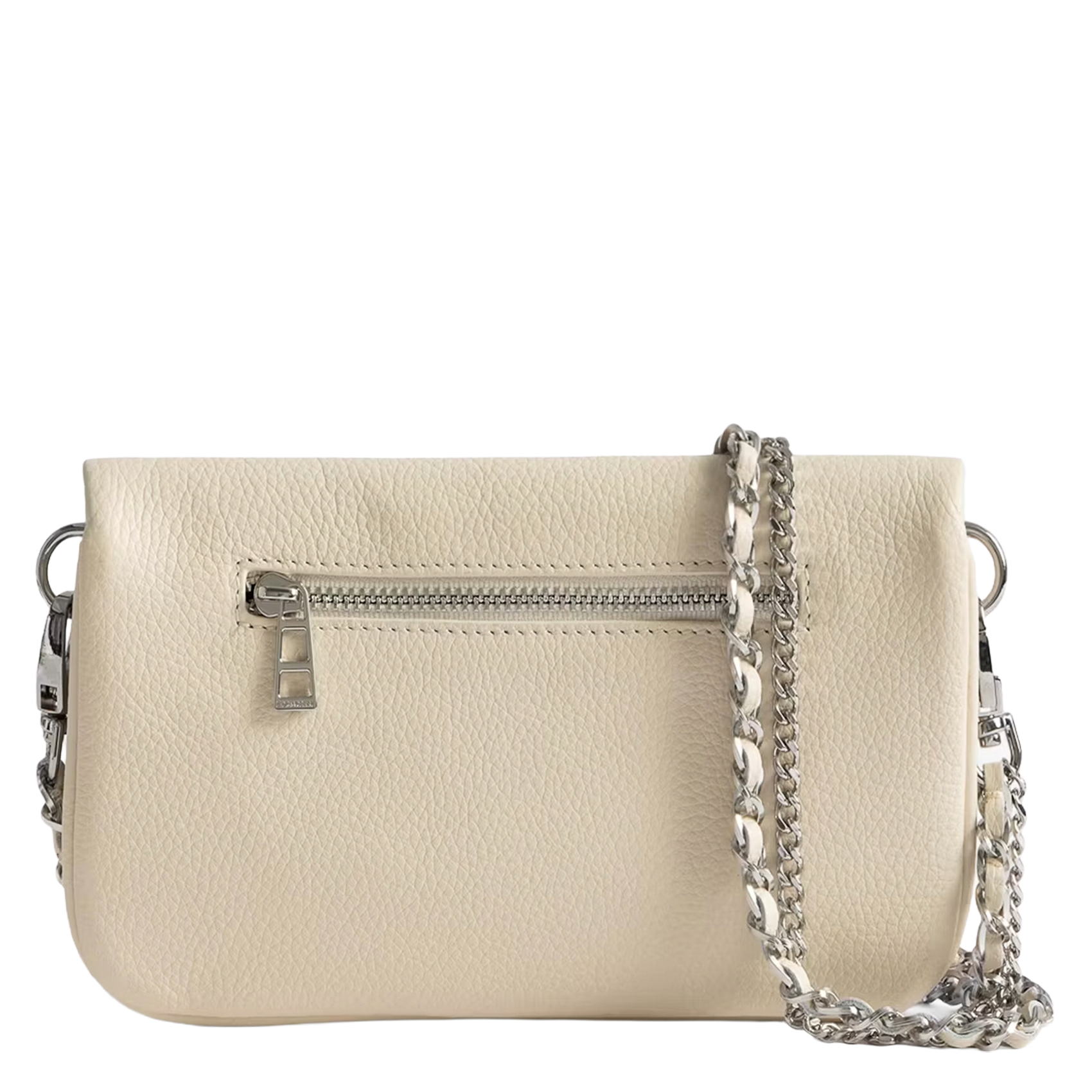 Leren avondclutch ZADIG&VOLTAIRE Wit