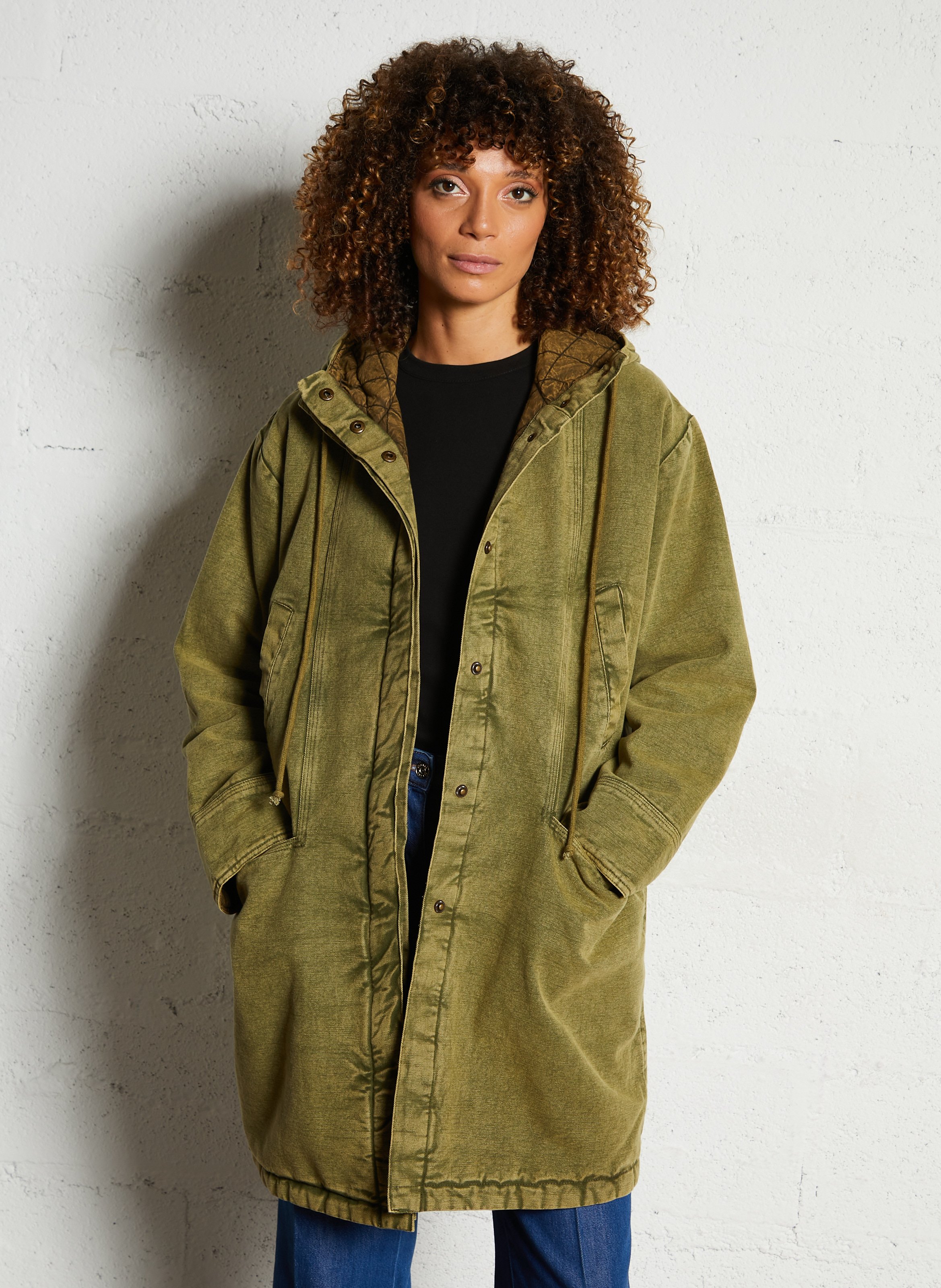 Denim jas met capuchon LEON & HARPER