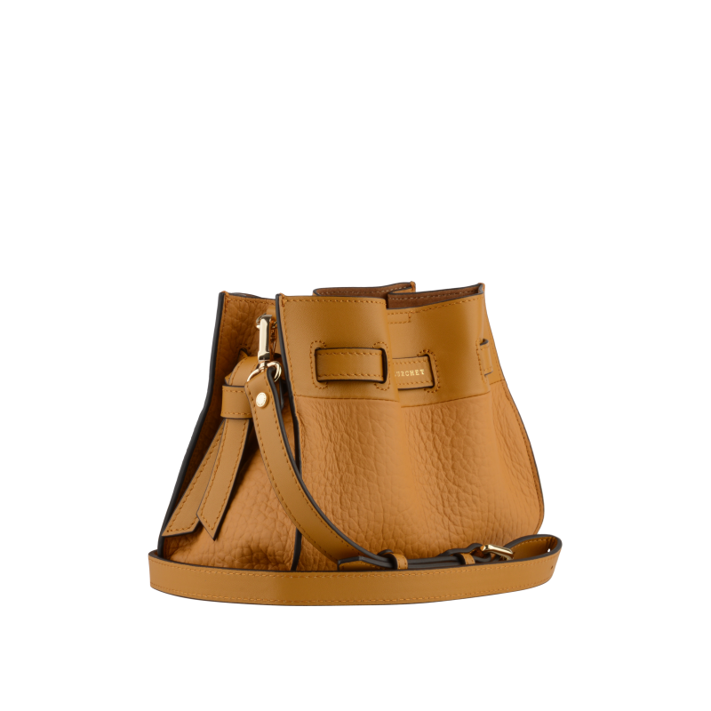 Shoulder bag - cowhide leather POURCHET Red