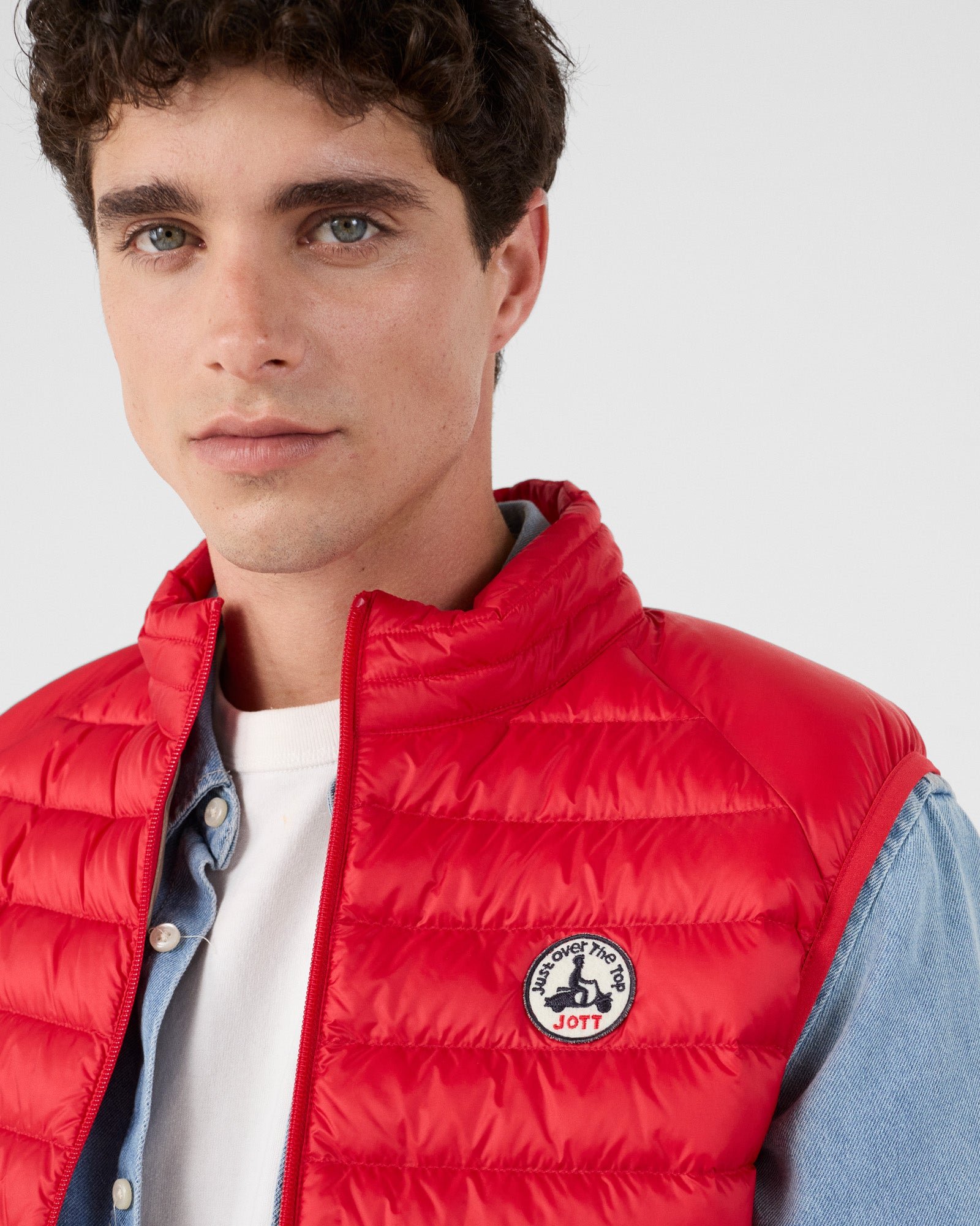 Sleeveless puffer jacket Tom JOTT Red