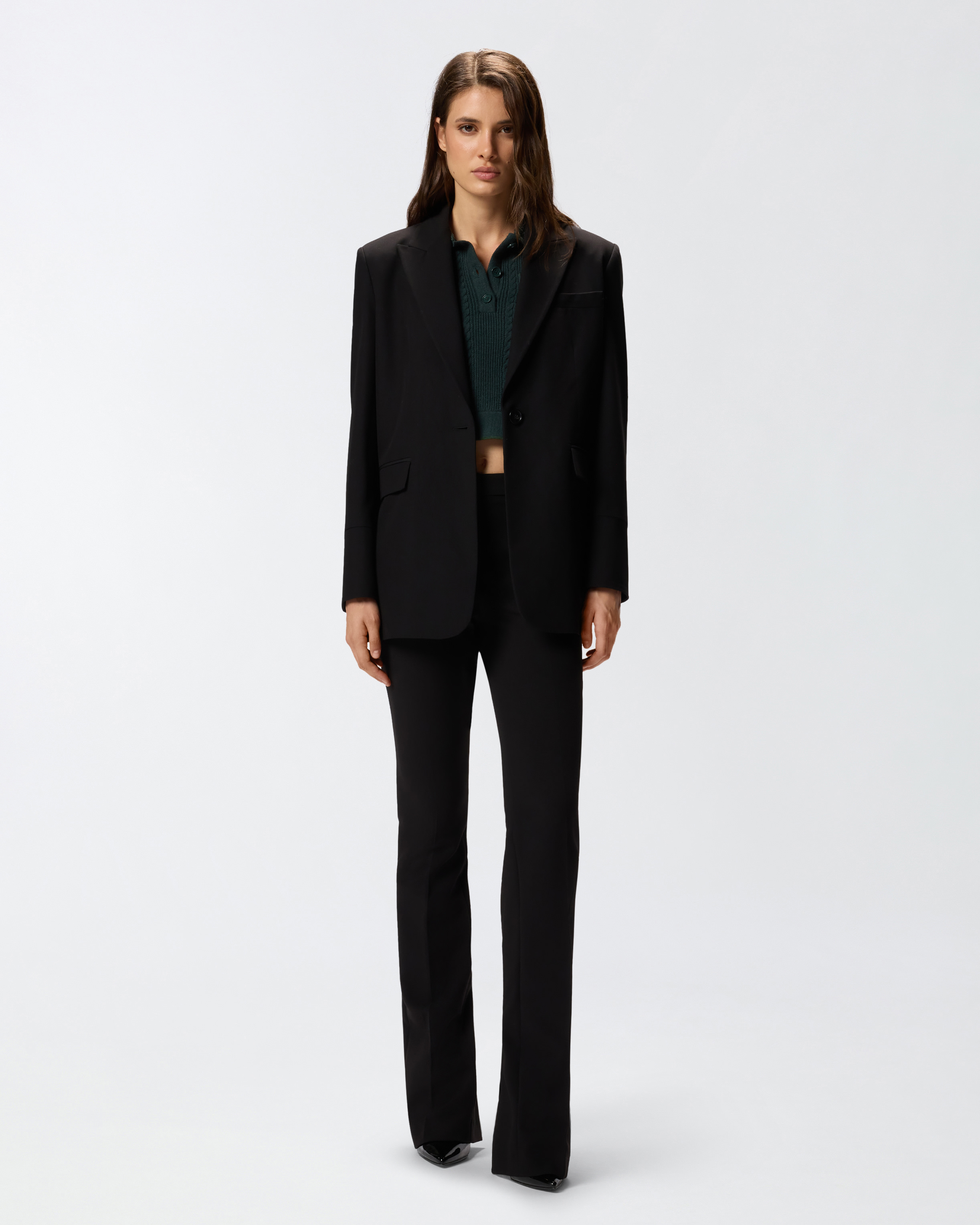 Oversized Stretch Blazer PINKO Black