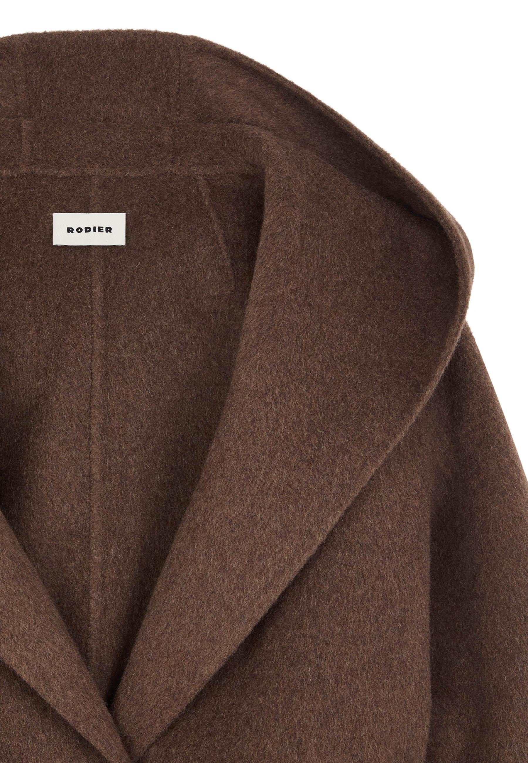 Ginko wool coat with hood RODIER Brown