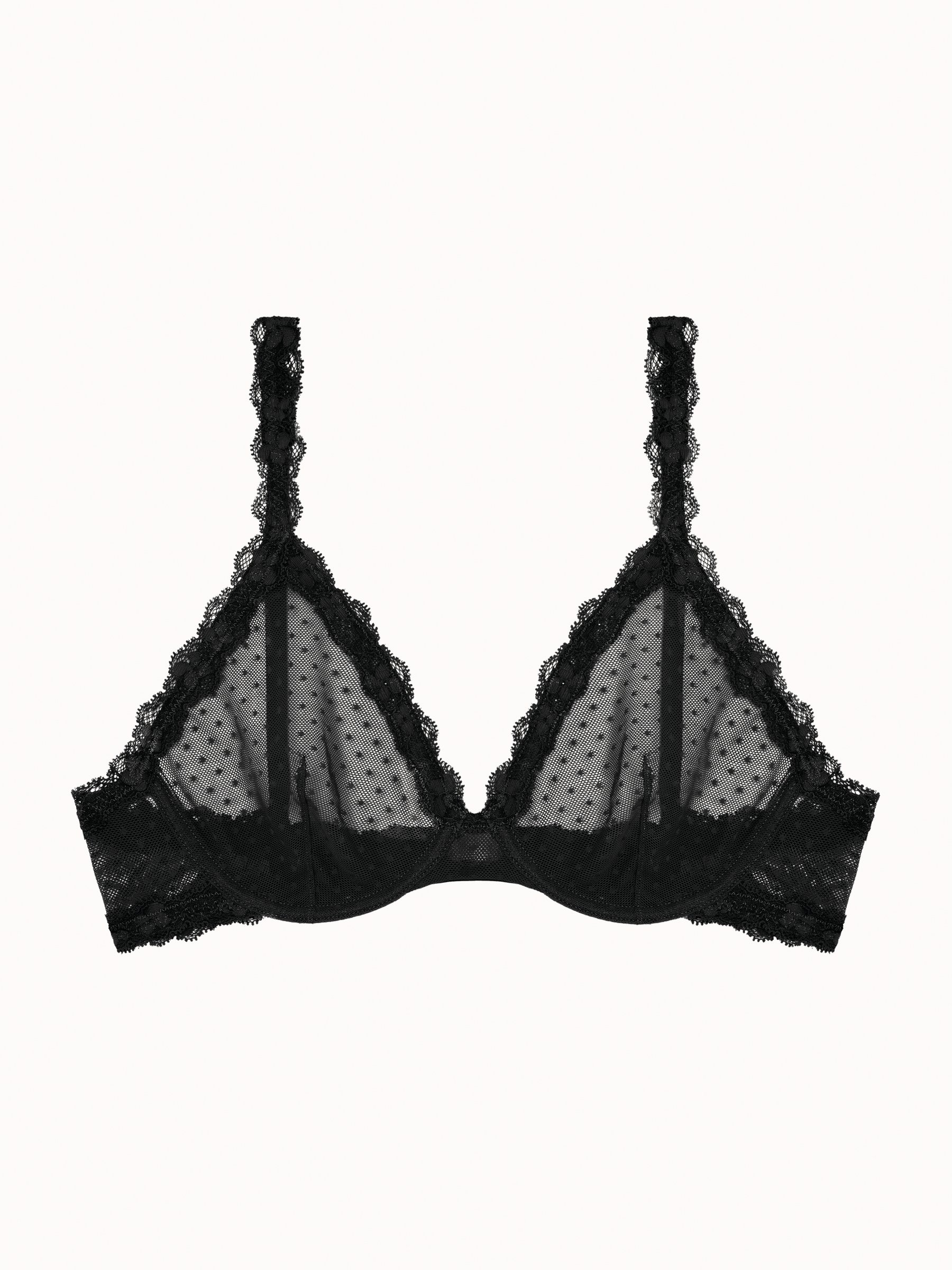 Underwired balconette bra PASSIONATA Black