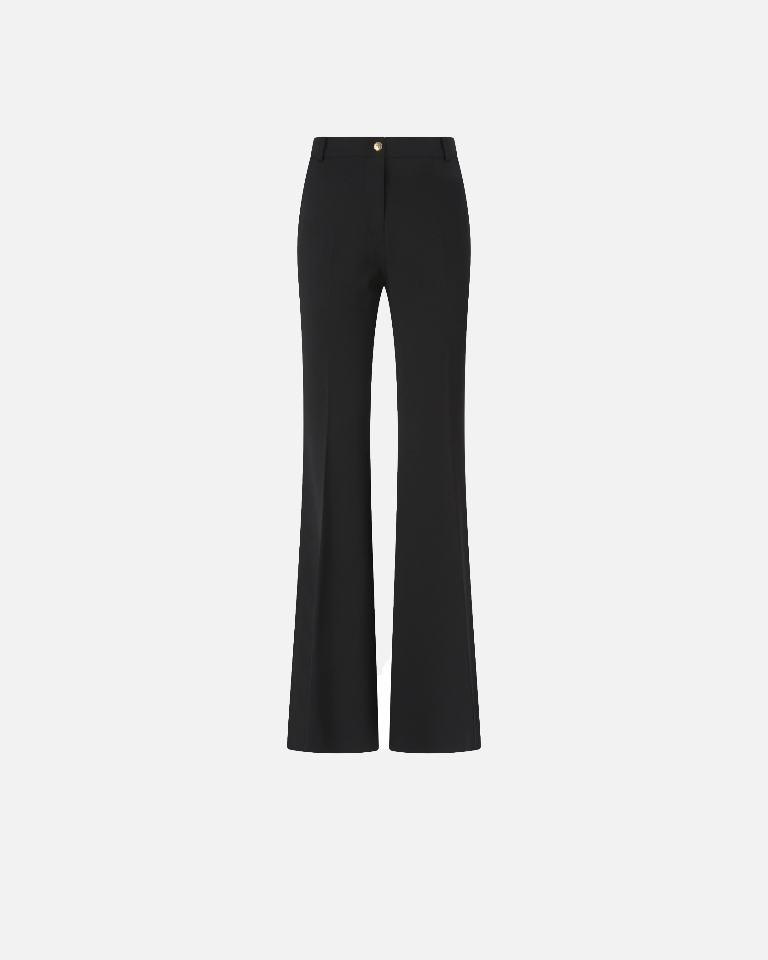 Flare-fit trousers in milano-knit PINKO Black