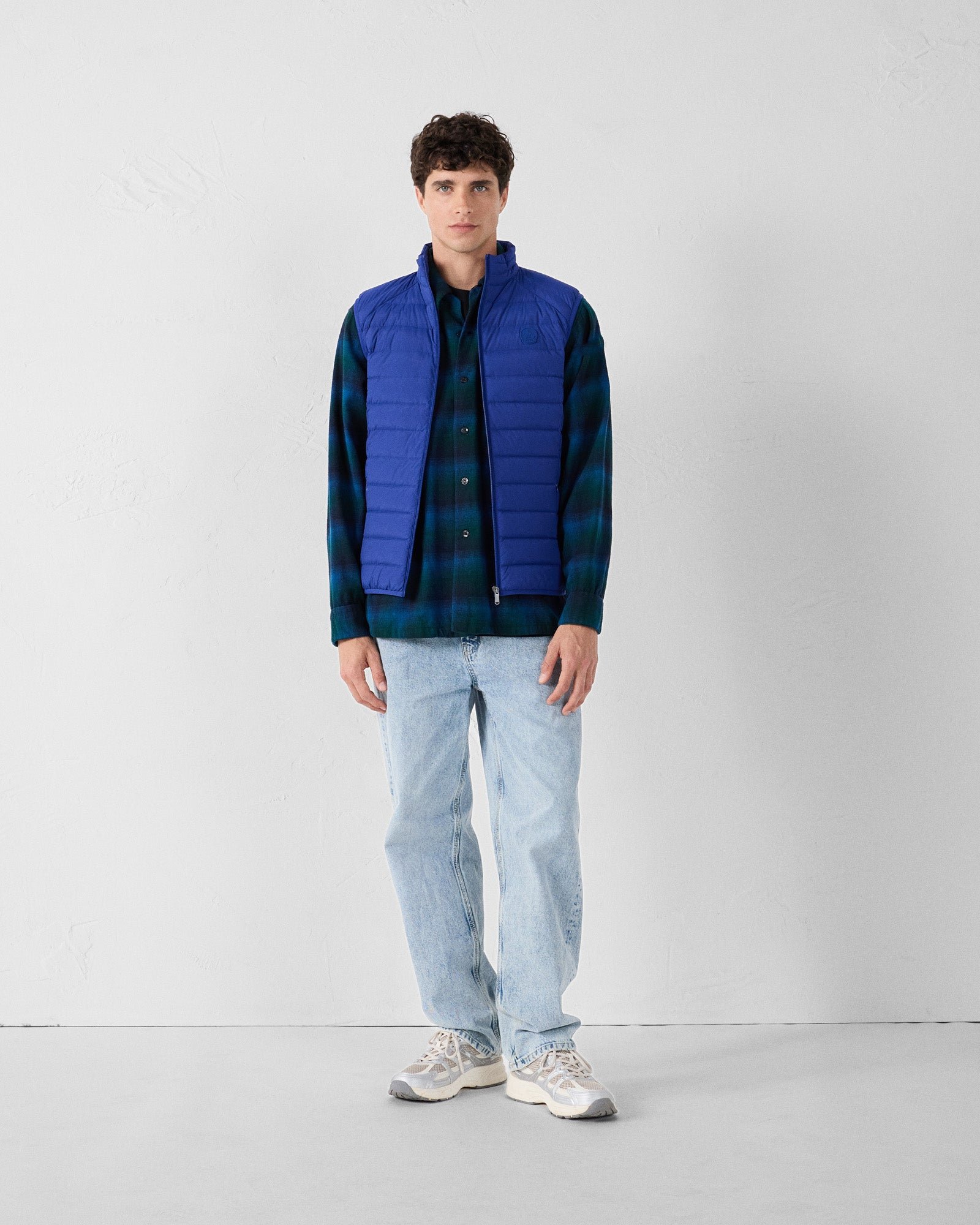 Stretch sleeveless puffer jacket Arafo JOTT Blue