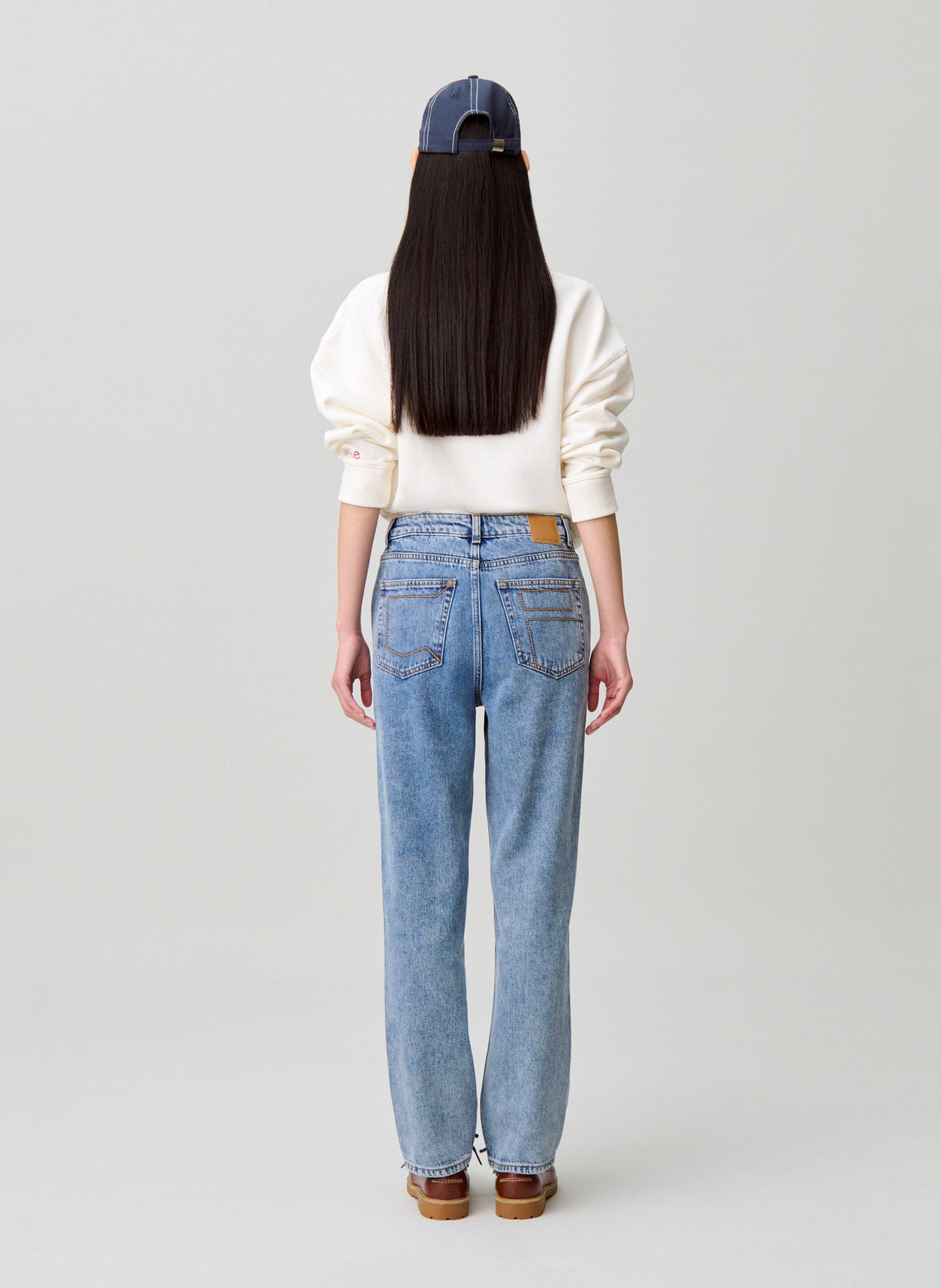 Cotton straight jeans CLAUDIE PIERLOT Blue