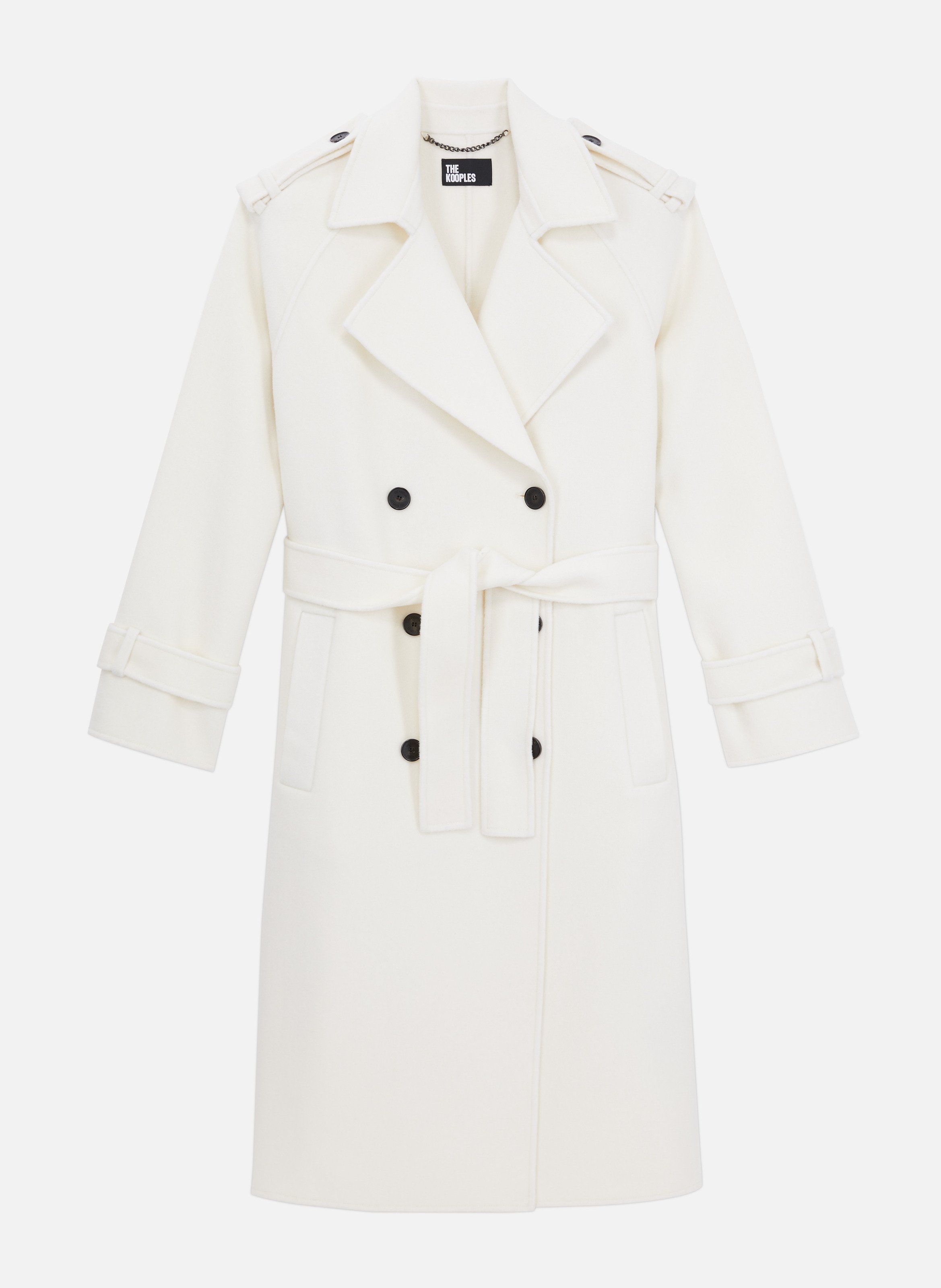 Long coat in wool blend THE KOOPLES Beige