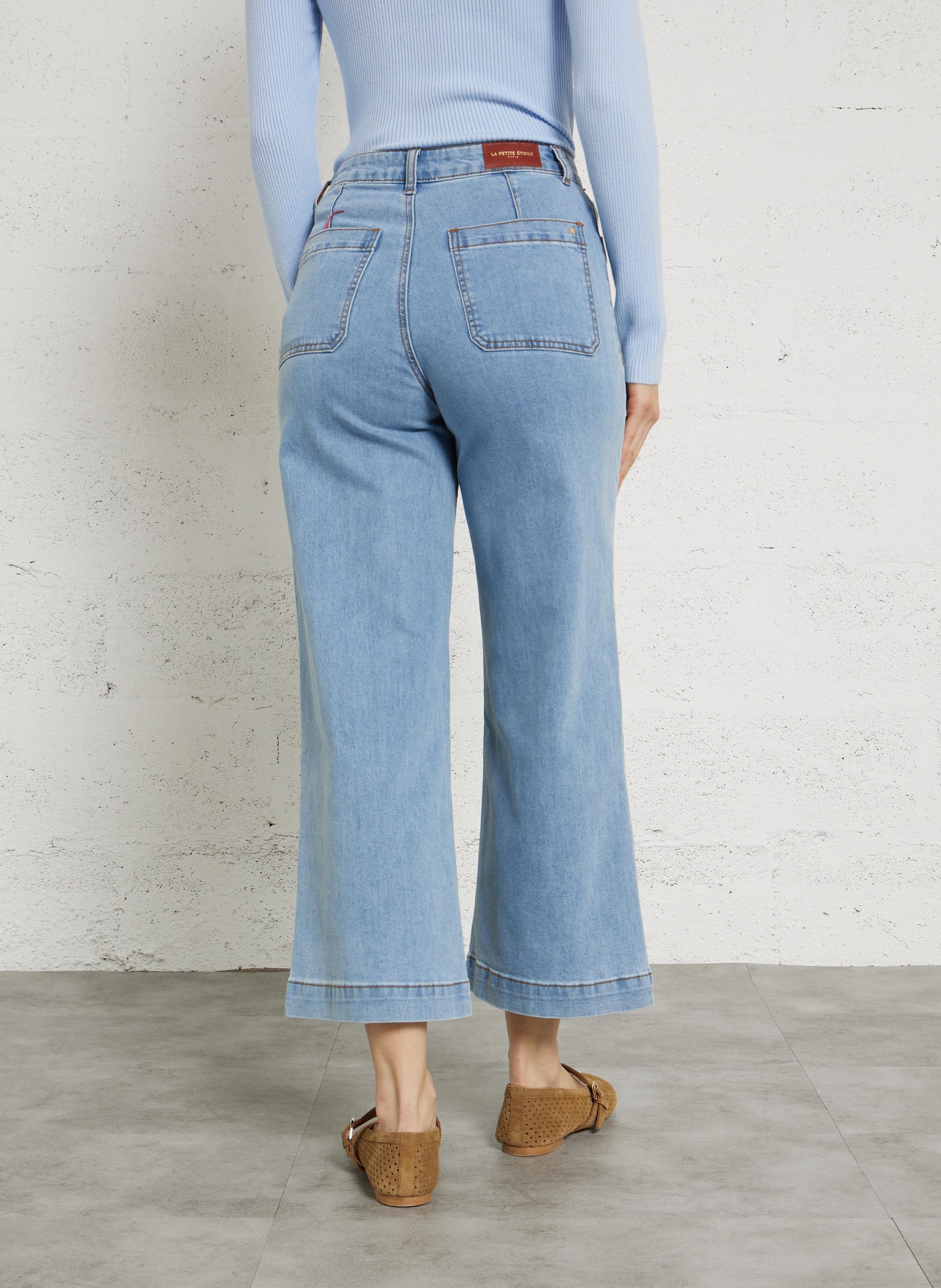 Jean large en coton mélangé LA PETITE ETOILE Bleu