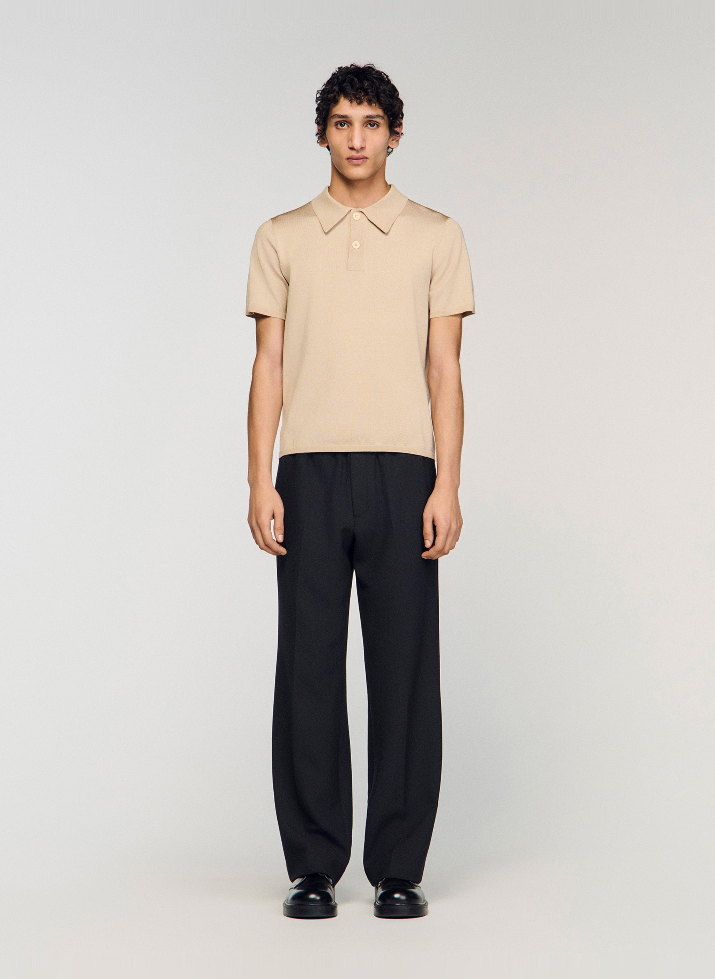 Polo regular fit  SANDRO Blanc