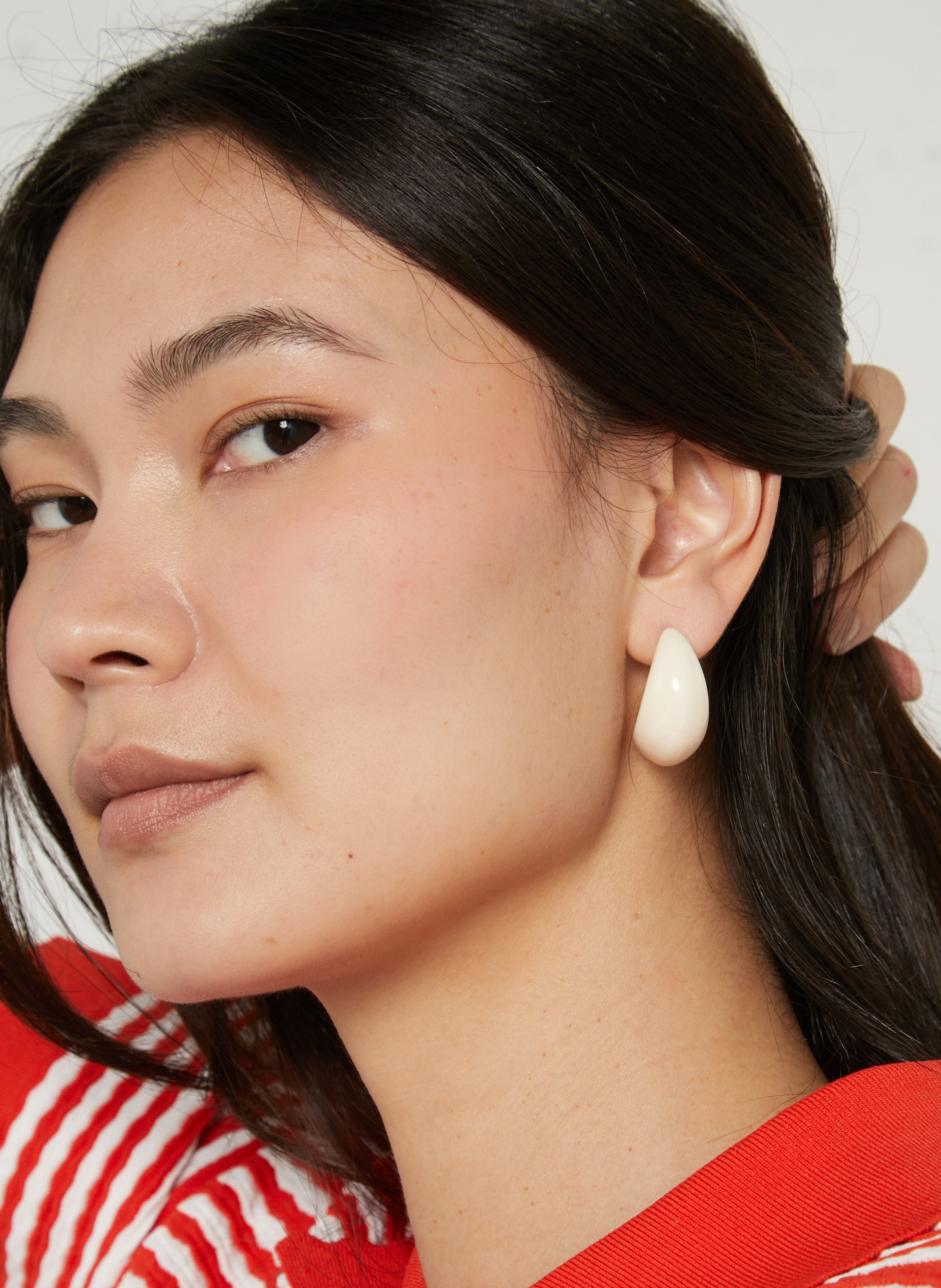 Kreolen aus Harz FEEKA Beige