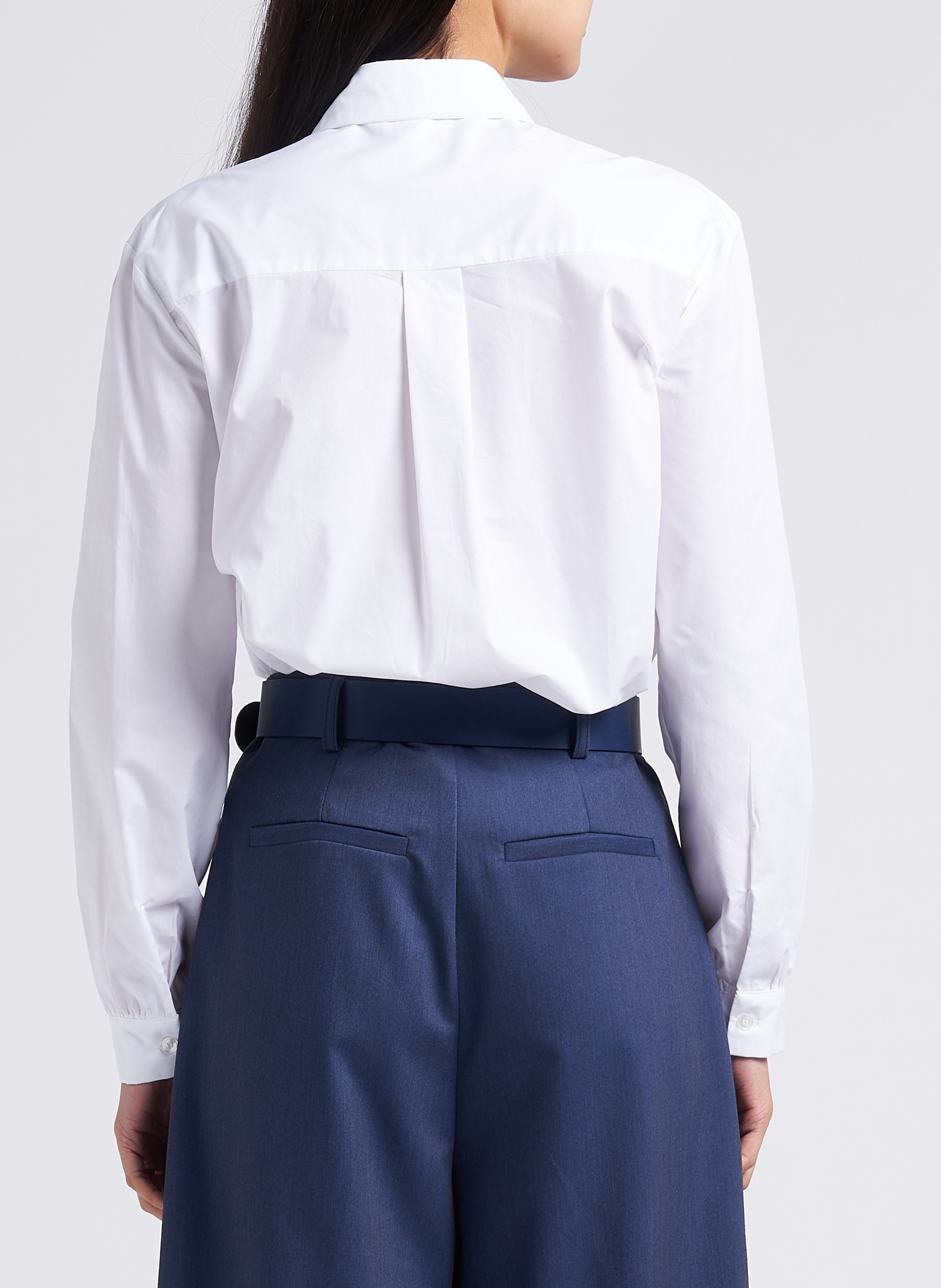Shirt with frilled collar IMPERIAL White