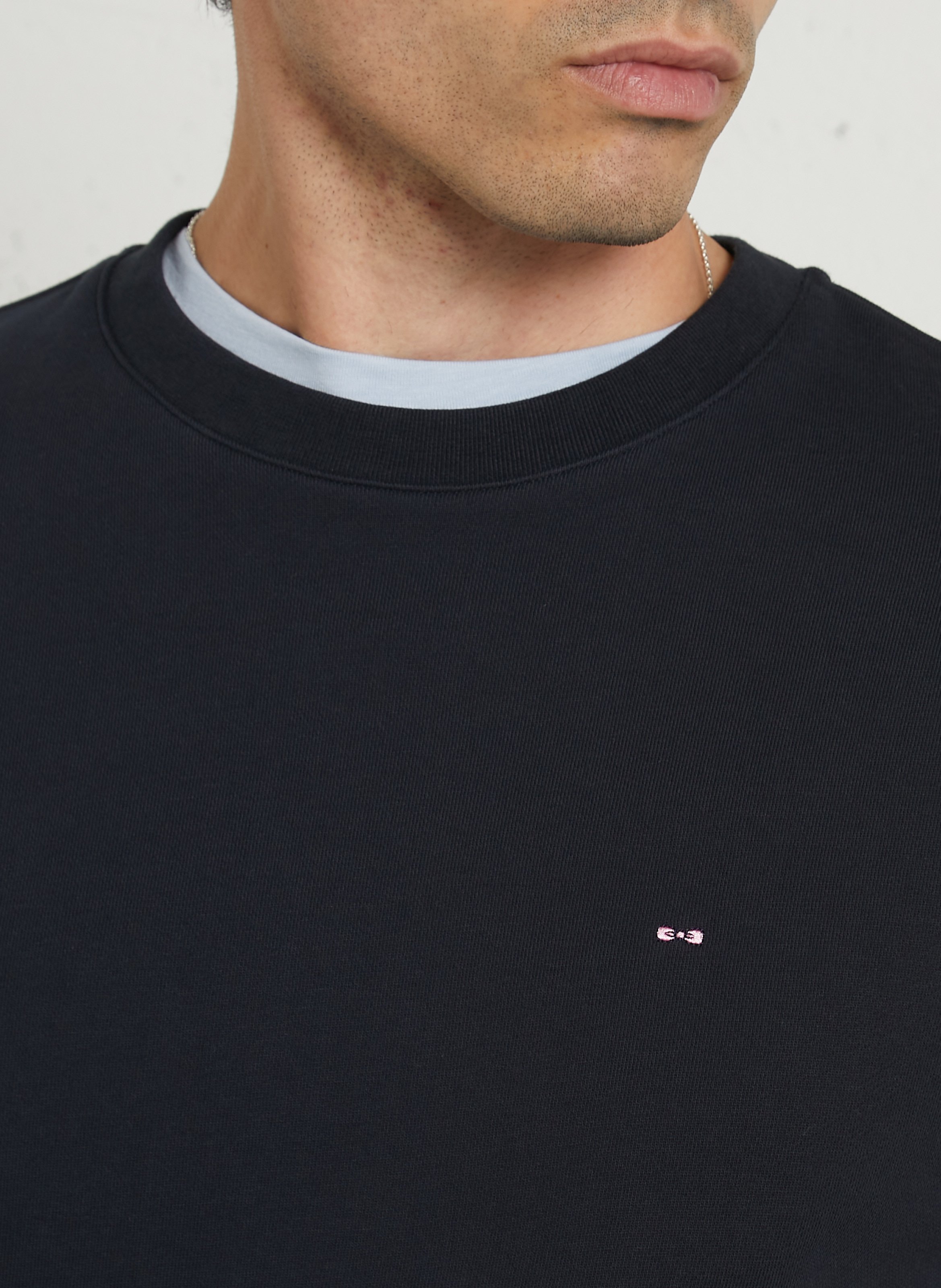 Oversized cotton sweatshirt EDEN PARK Blue